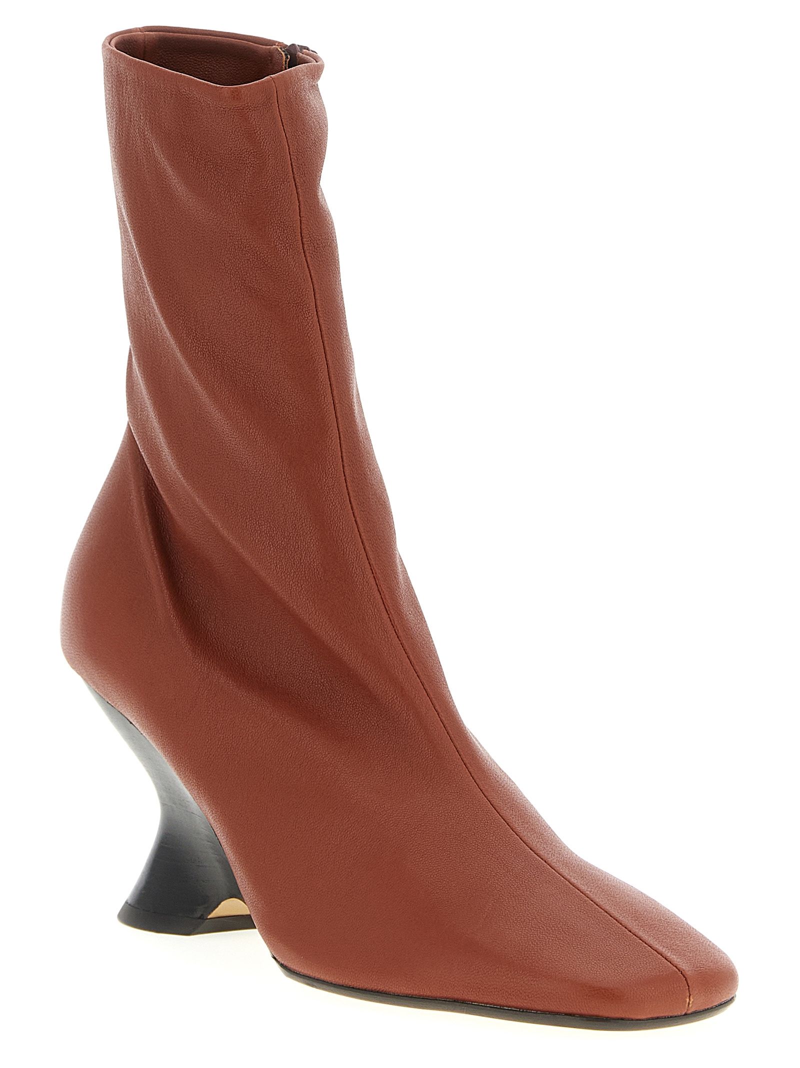 Calfskin Ankle Women's Boots - Dries Van Noten - Modalova