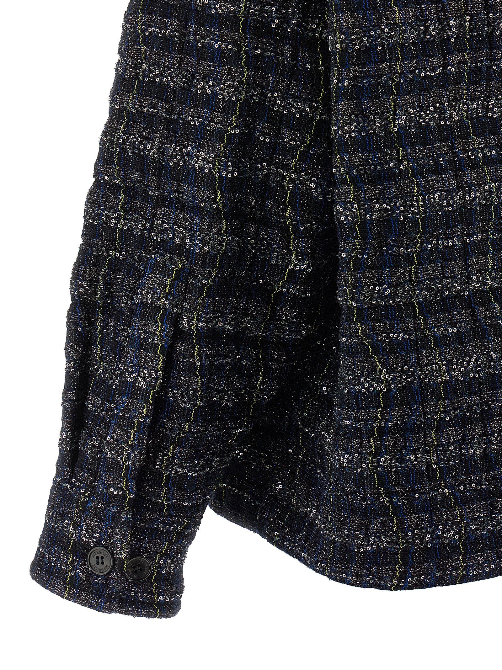 Missoni Blue Viscose Women's Coat - Missoni - Modalova