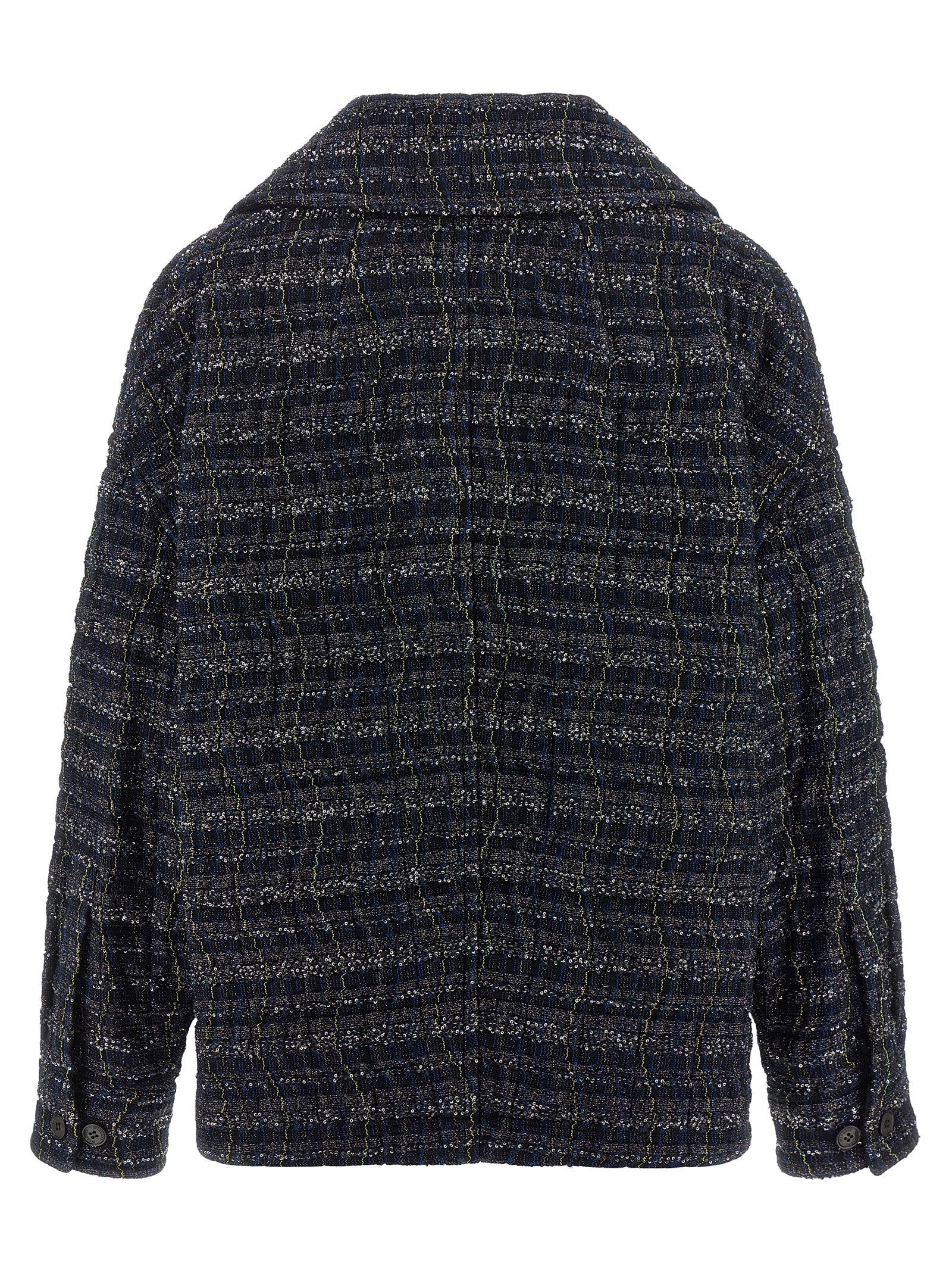 Missoni Blue Viscose Women's Coat - Missoni - Modalova