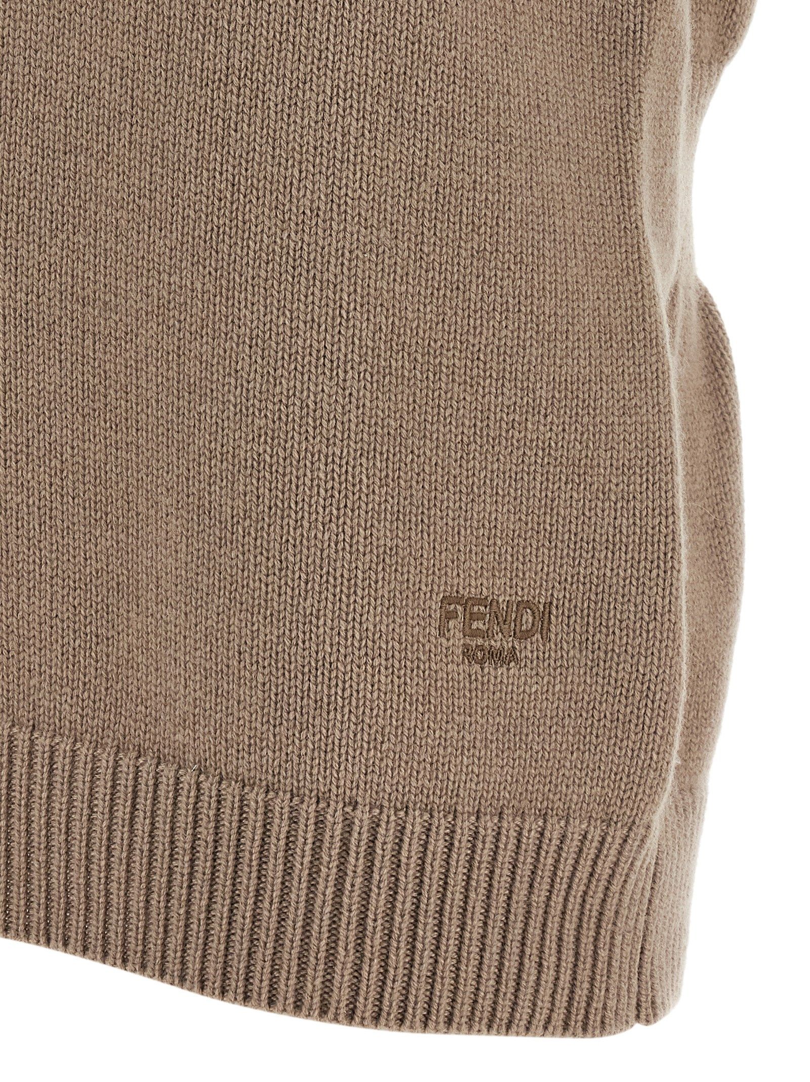 Cashmere Sleeveless Women's Jacket - Fendi - Modalova