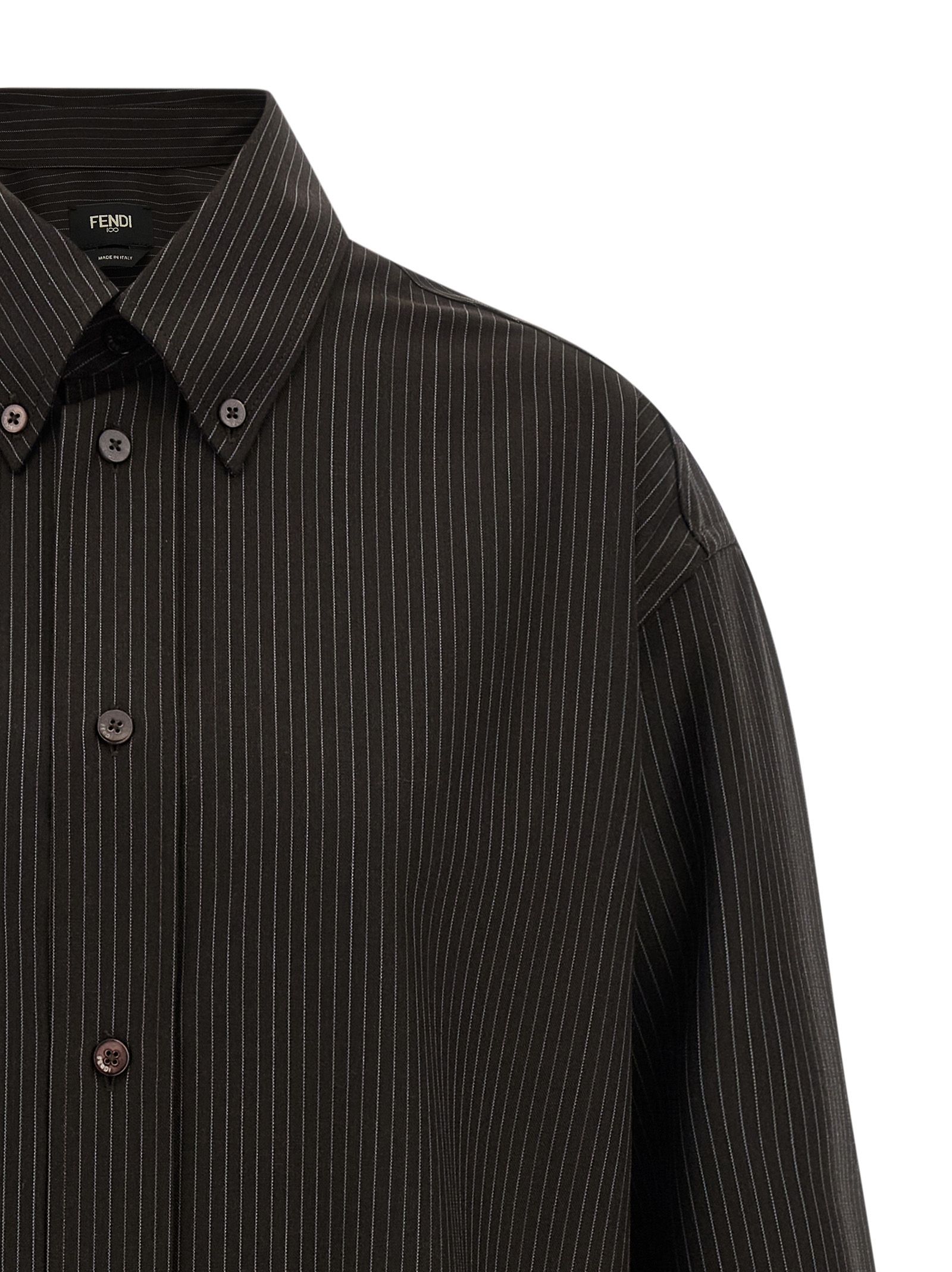 Virgin Wool Men's Blouse - Fendi - Modalova
