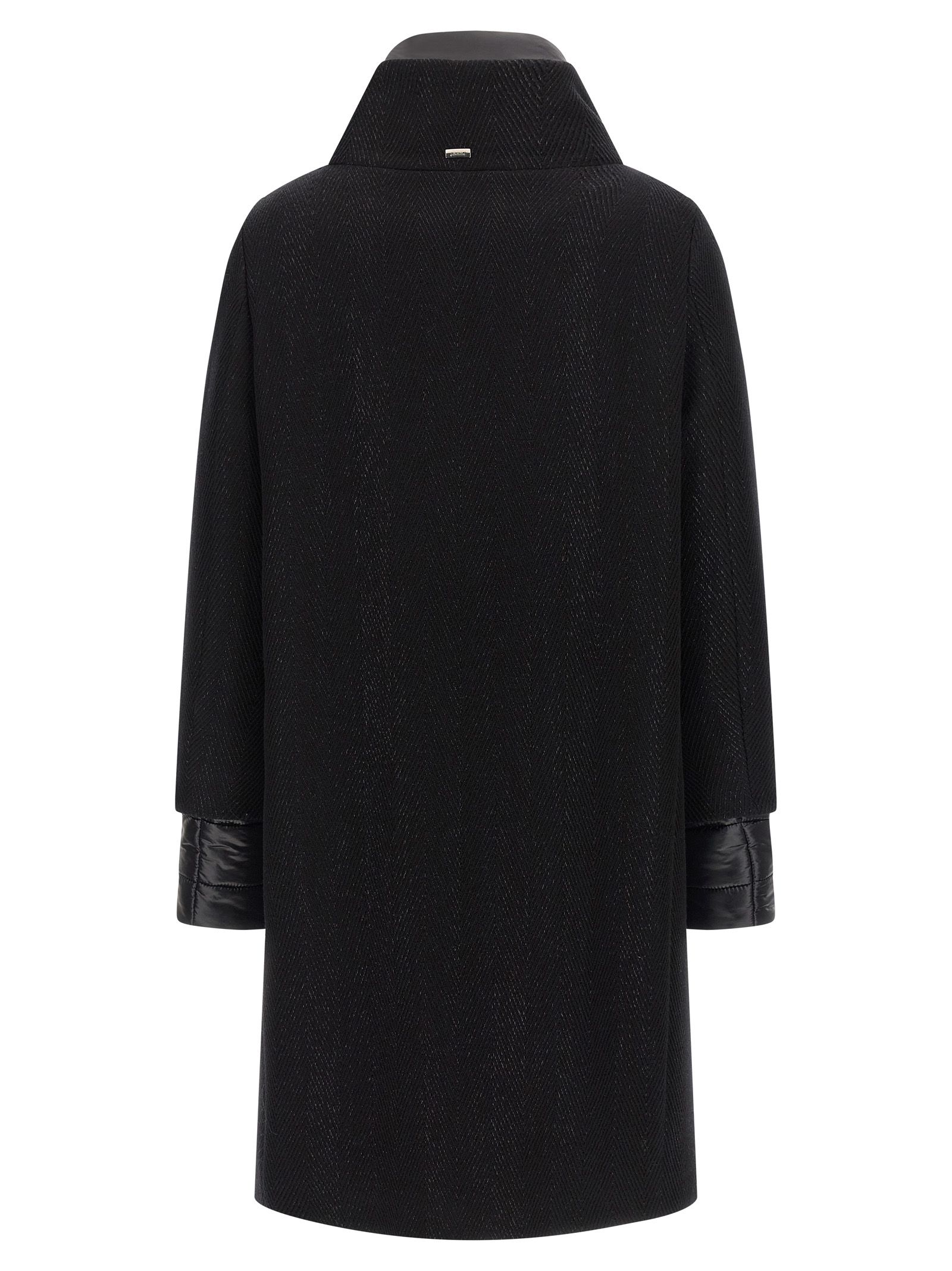 Herno Black Wool Women's Coat - Herno - Modalova