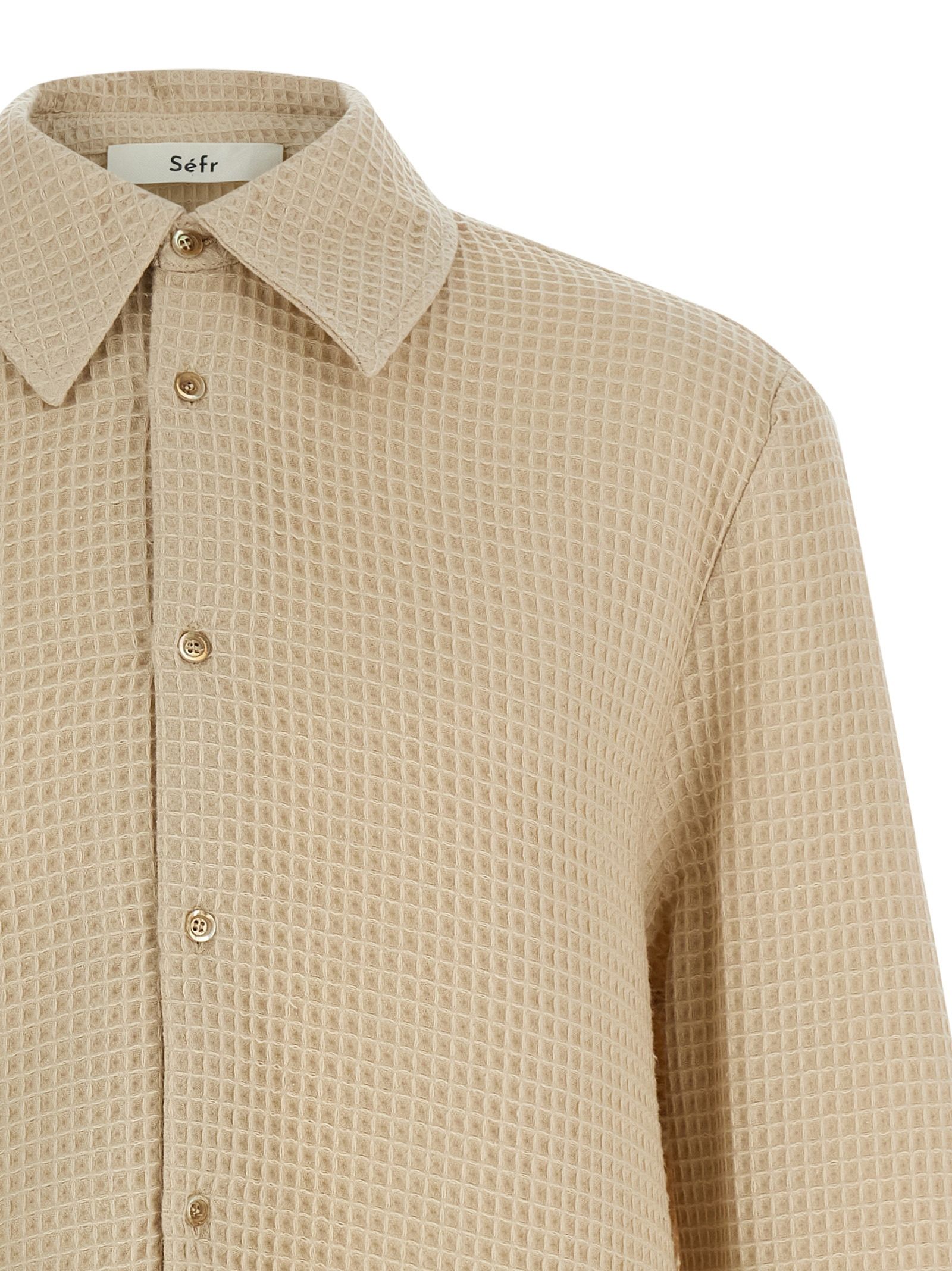 SÉFR Beige Cotton Men's Blouse - SÉFR - Modalova