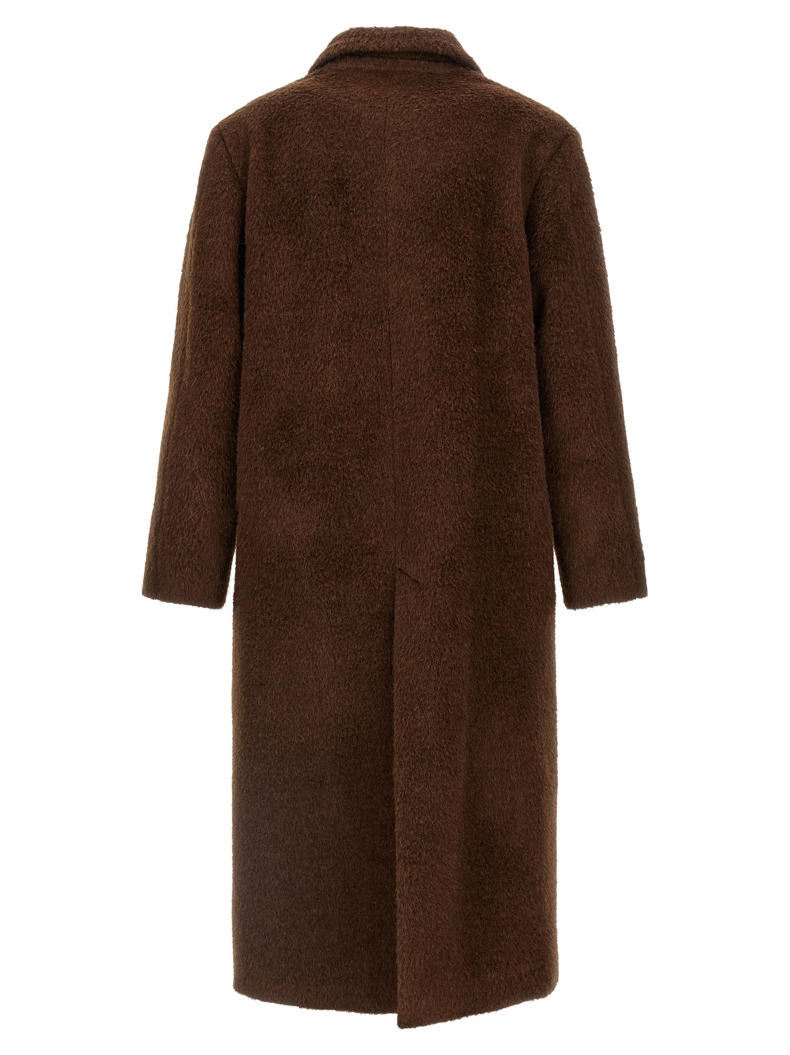 SÉFR Brown Wool Men's Coat - SÉFR - Modalova