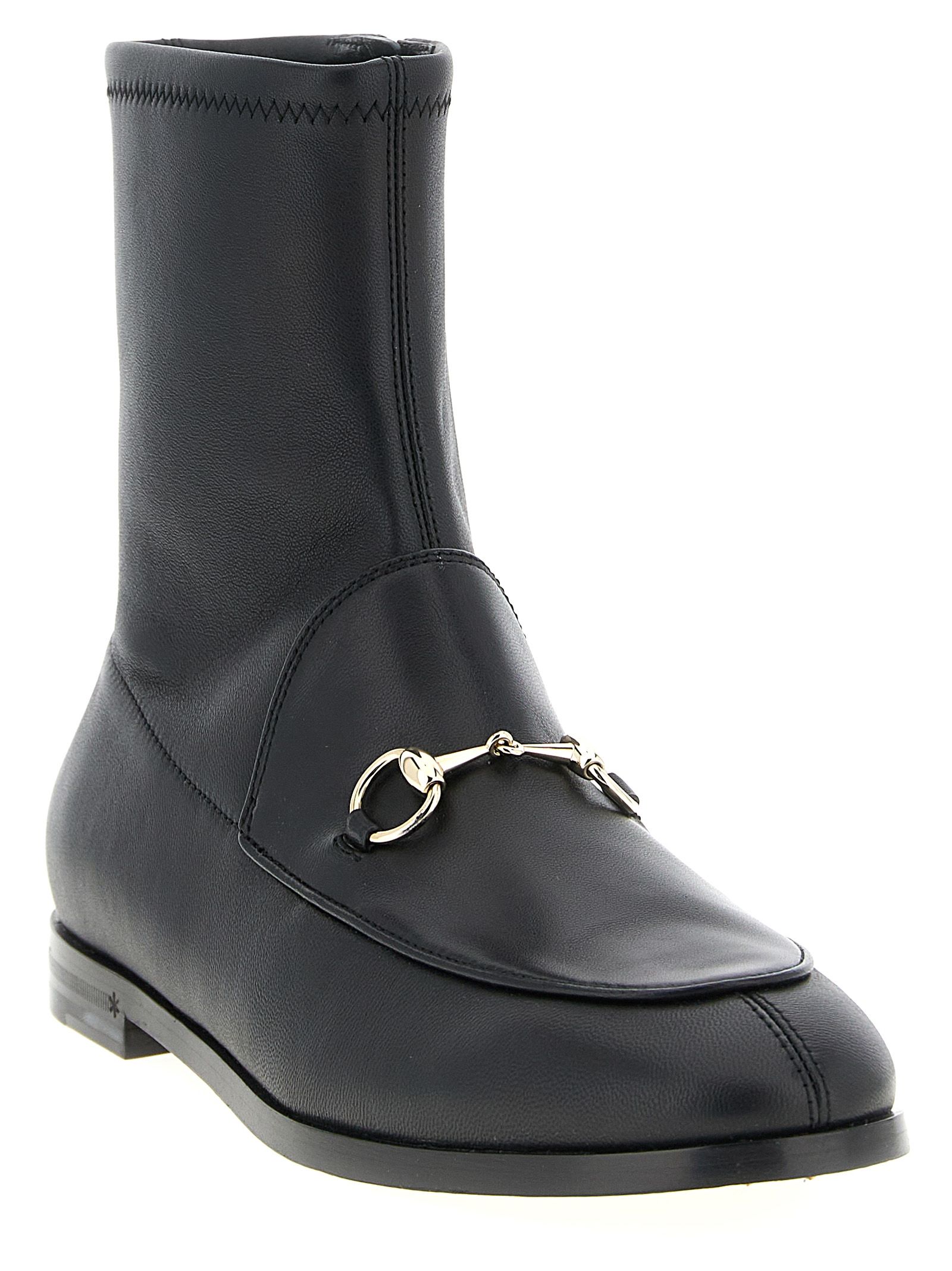 Lamb Leather Ankle Women's Boots - Gucci - Modalova