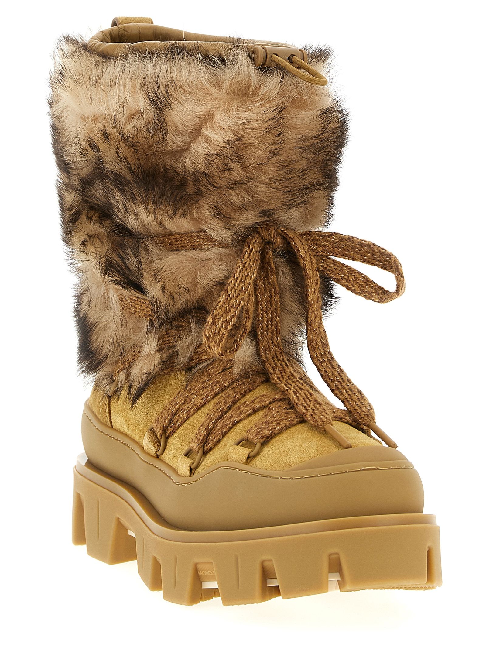 Calfskin Flat Women's Boots - Moncler - Modalova