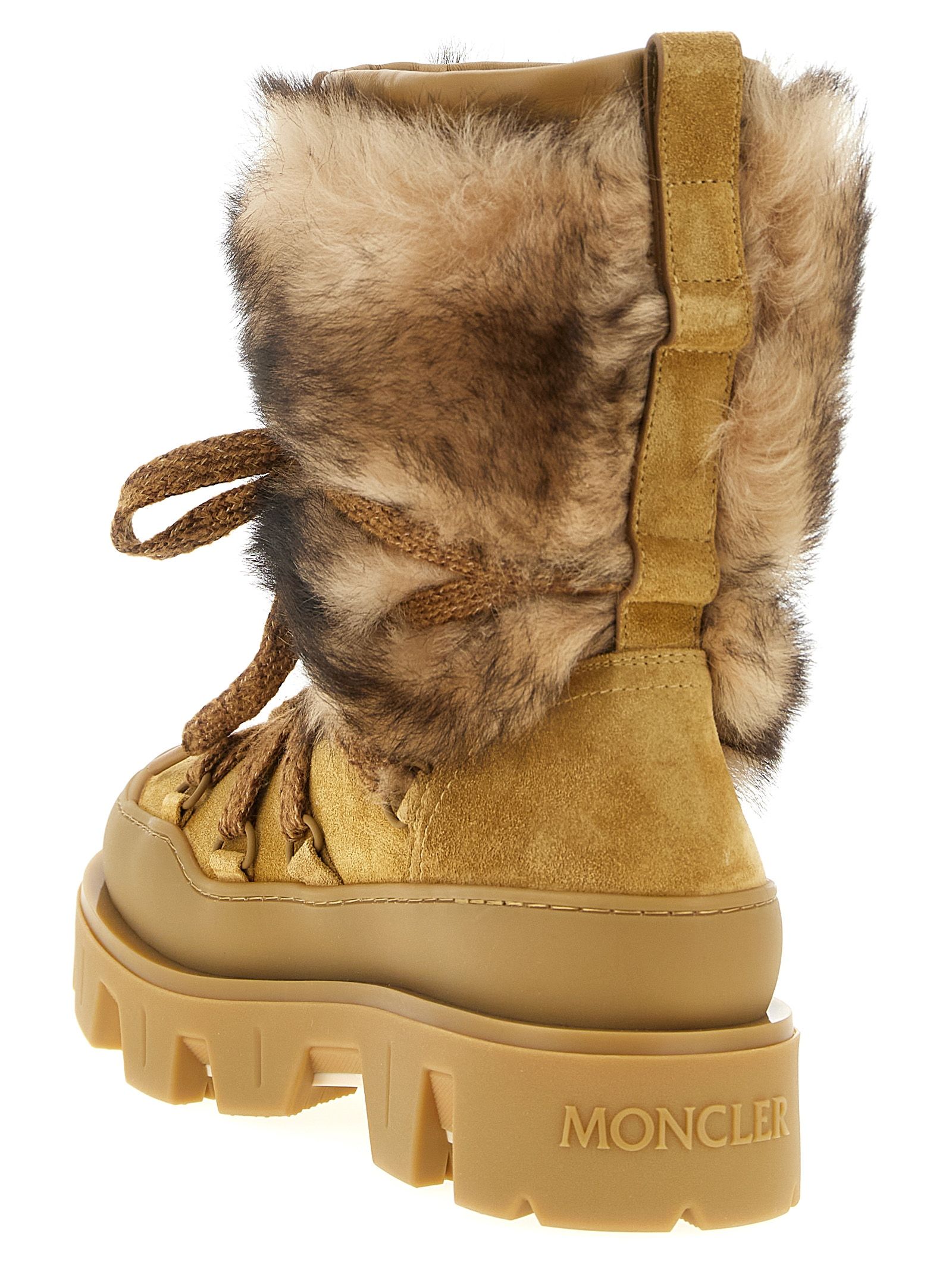 Calfskin Flat Women's Boots - Moncler - Modalova