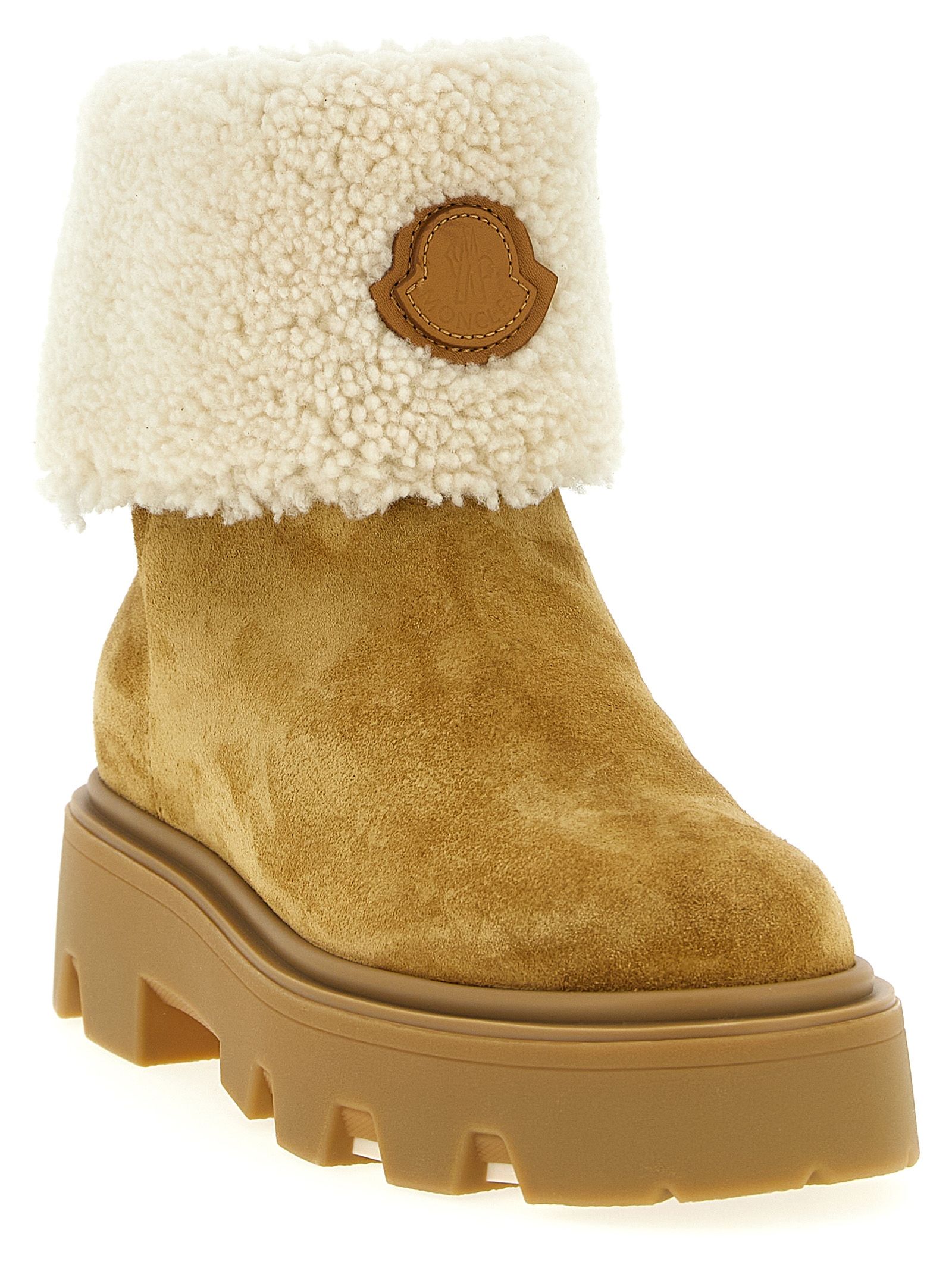 Calfskin Ankle Women's Boots - Moncler - Modalova