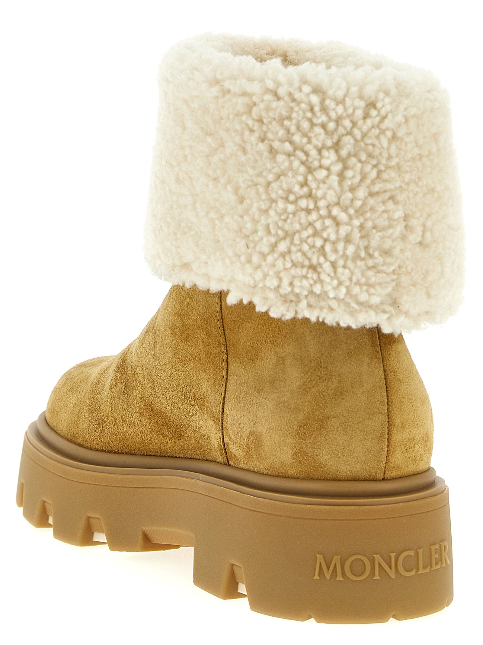 Calfskin Ankle Women's Boots - Moncler - Modalova