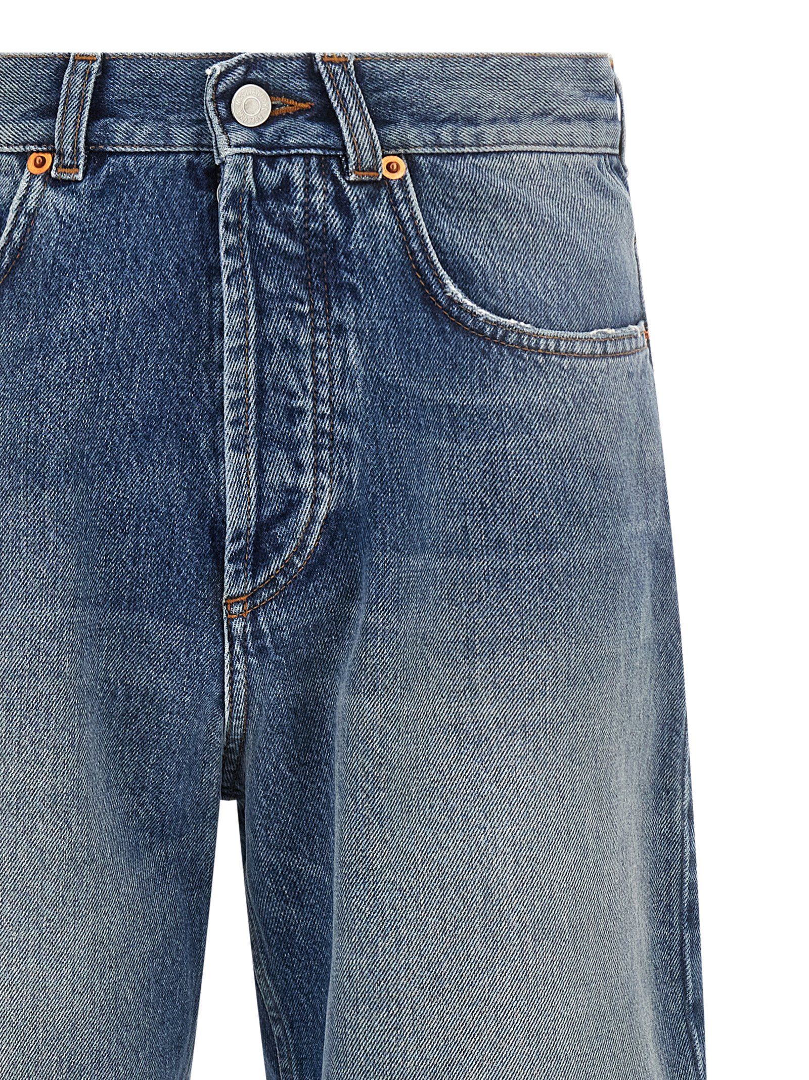 Cotton Straight-Leg Men's Jeans - Magliano - Modalova