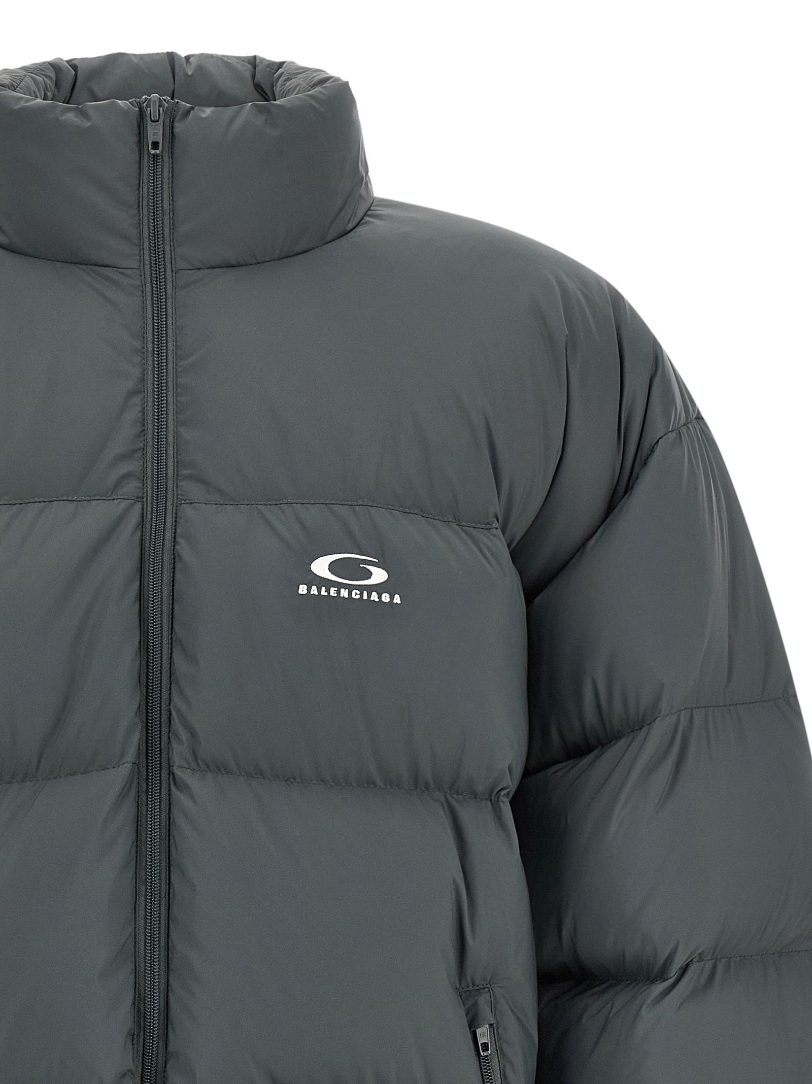 Polyamide Full-Length Men's Jacket - Balenciaga - Modalova