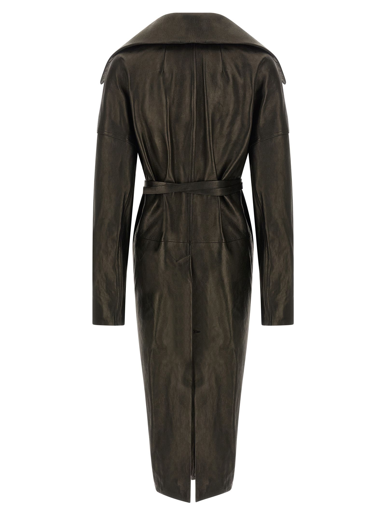 Lamb Leather Women's Coat - Rick Owens - Modalova