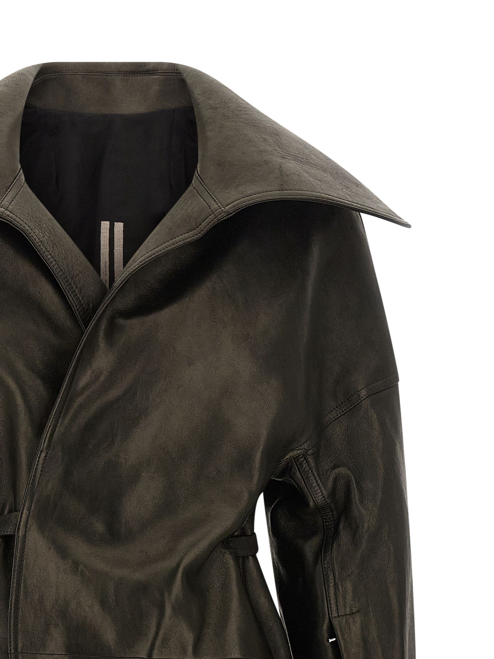 Lamb Leather Women's Coat - Rick Owens - Modalova