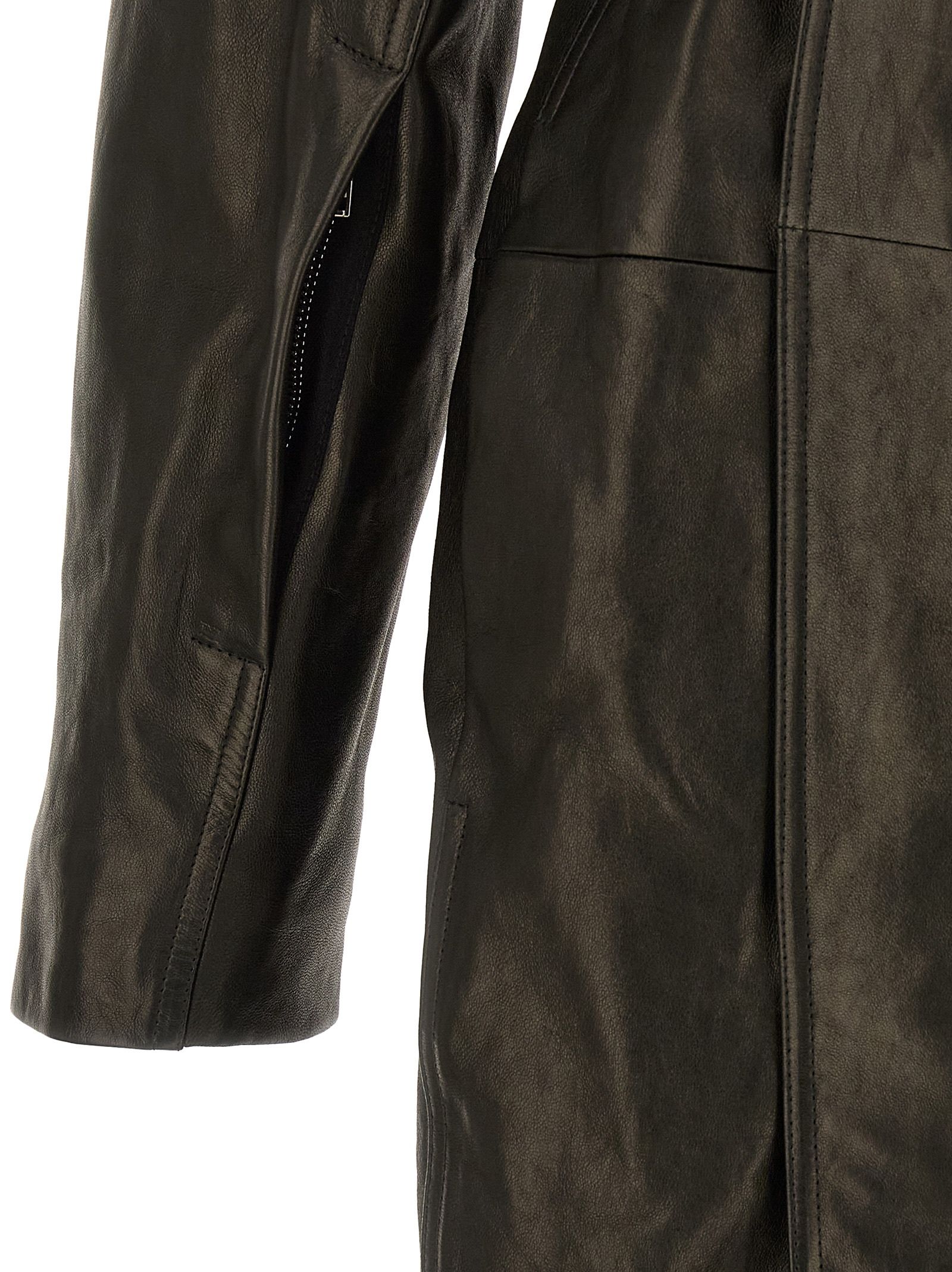 Lamb Leather Women's Coat - Rick Owens - Modalova