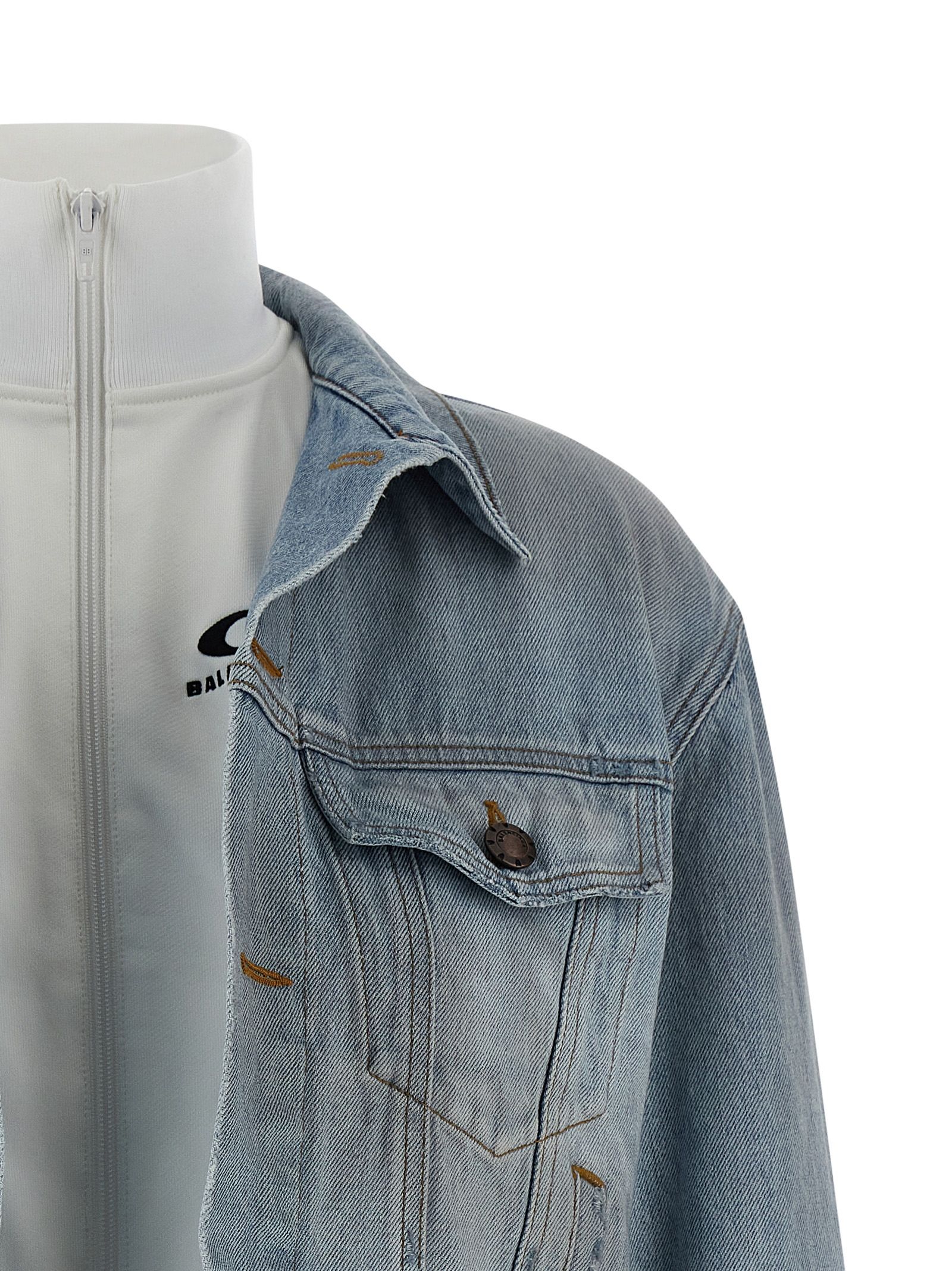 Cotton Denim Women's Jacket - Balenciaga - Modalova