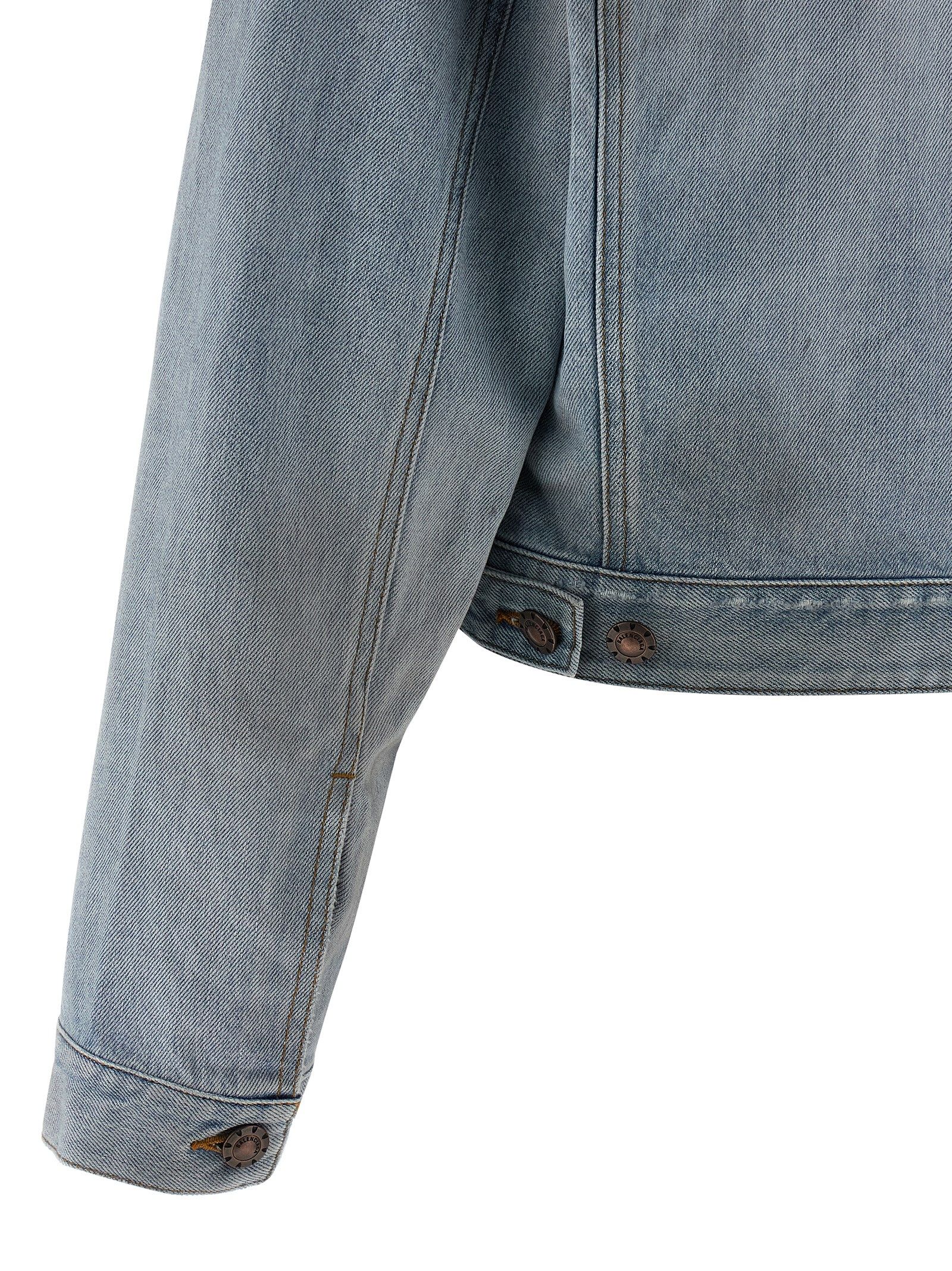 Cotton Denim Women's Jacket - Balenciaga - Modalova
