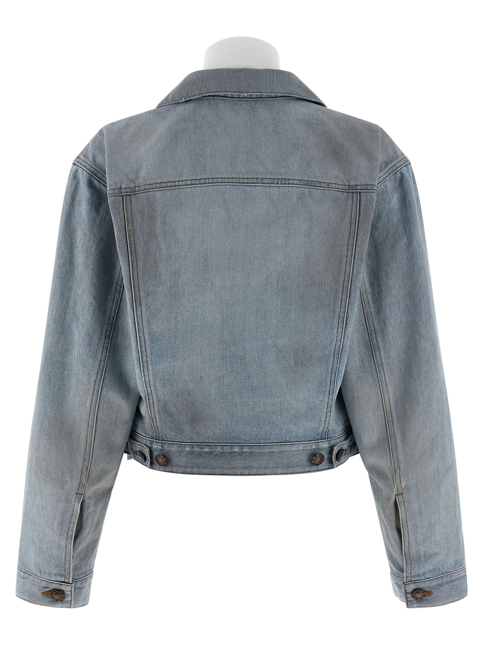 Cotton Denim Women's Jacket - Balenciaga - Modalova