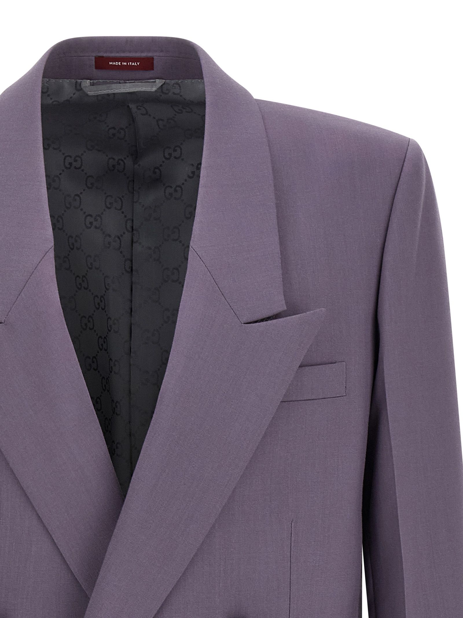 Gucci Purple Wool Men's Blazer - Gucci - Modalova