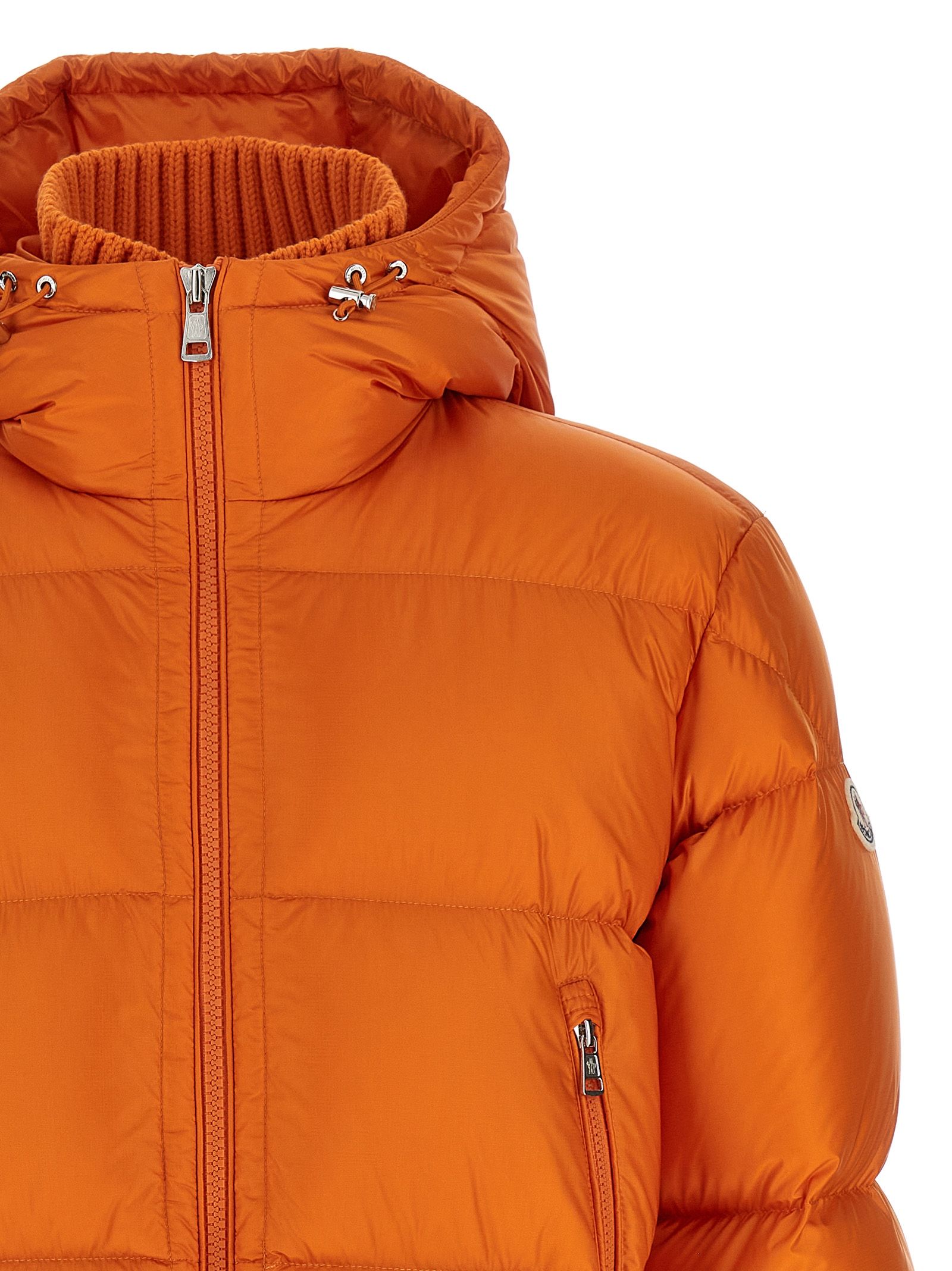 Polyamide Full-Length Men's Jacket - Moncler - Modalova