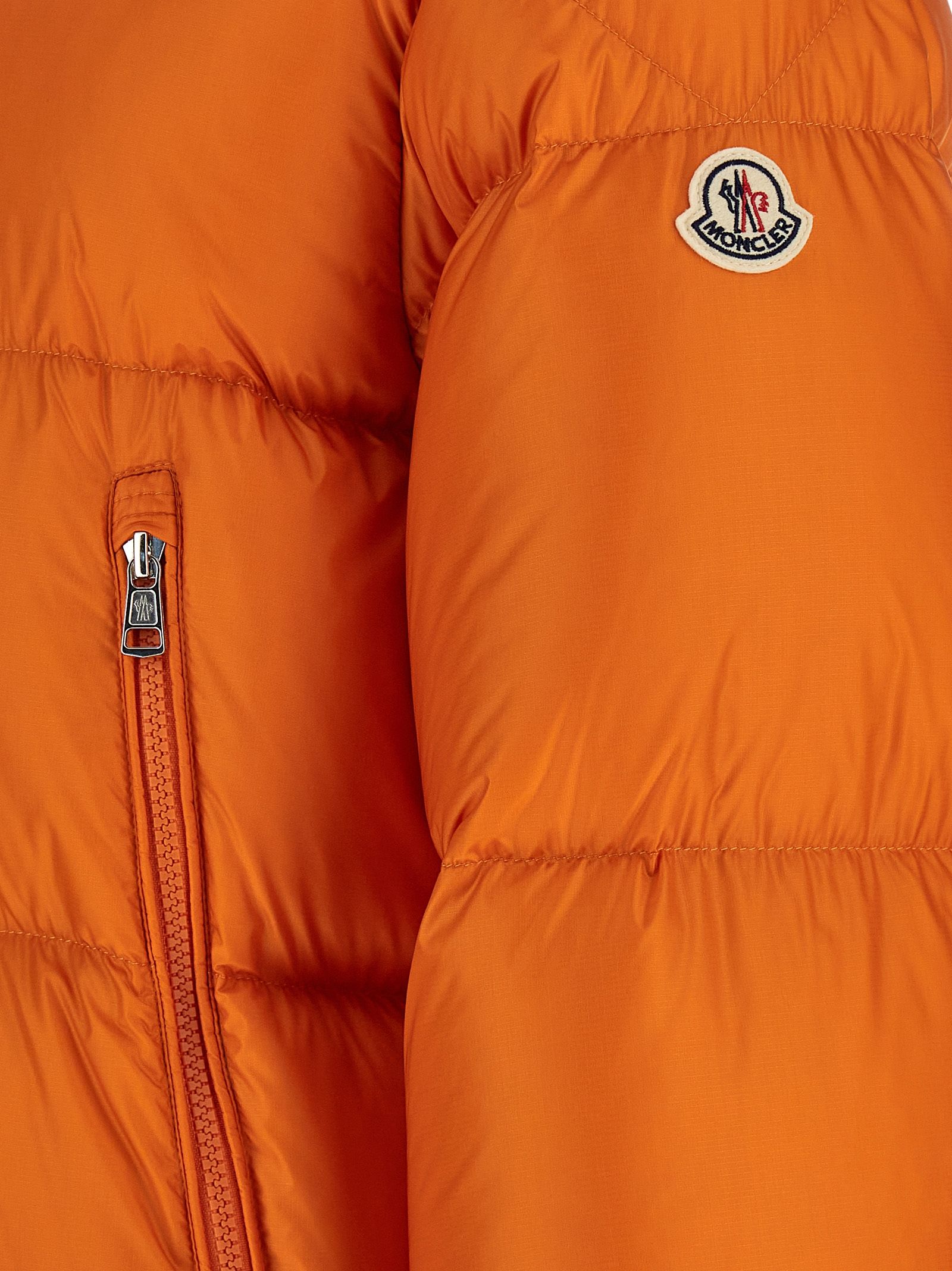 Polyamide Full-Length Men's Jacket - Moncler - Modalova