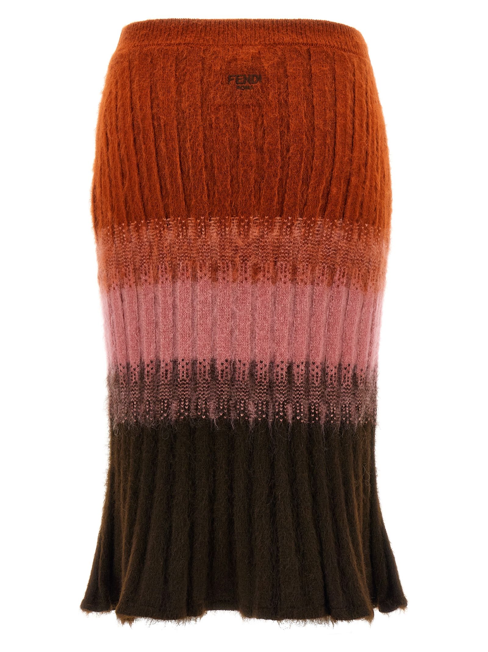 Wool Midi Women's Skirt - Fendi - Modalova