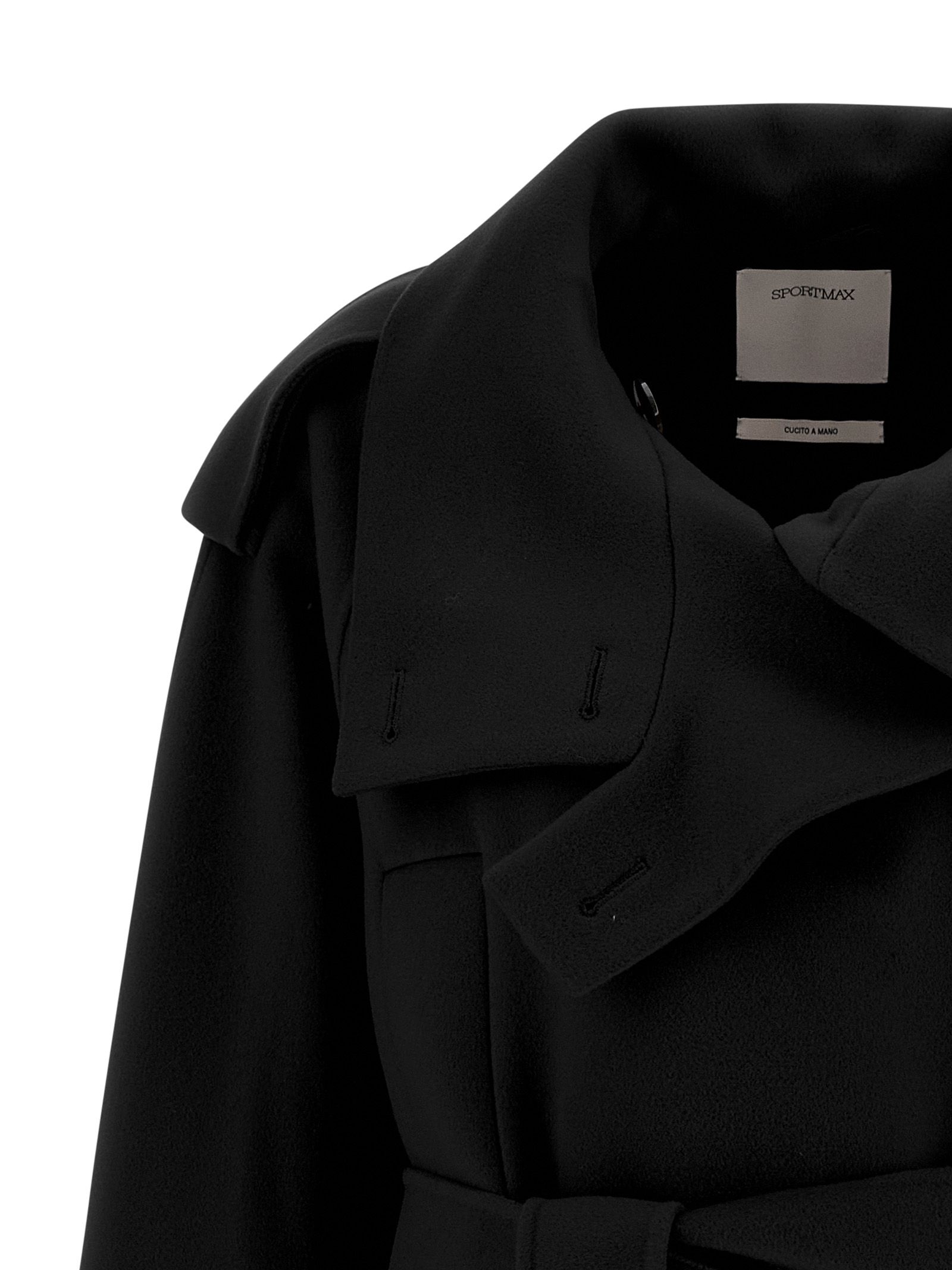 Virgin Wool Women's Coat - Sportmax - Modalova