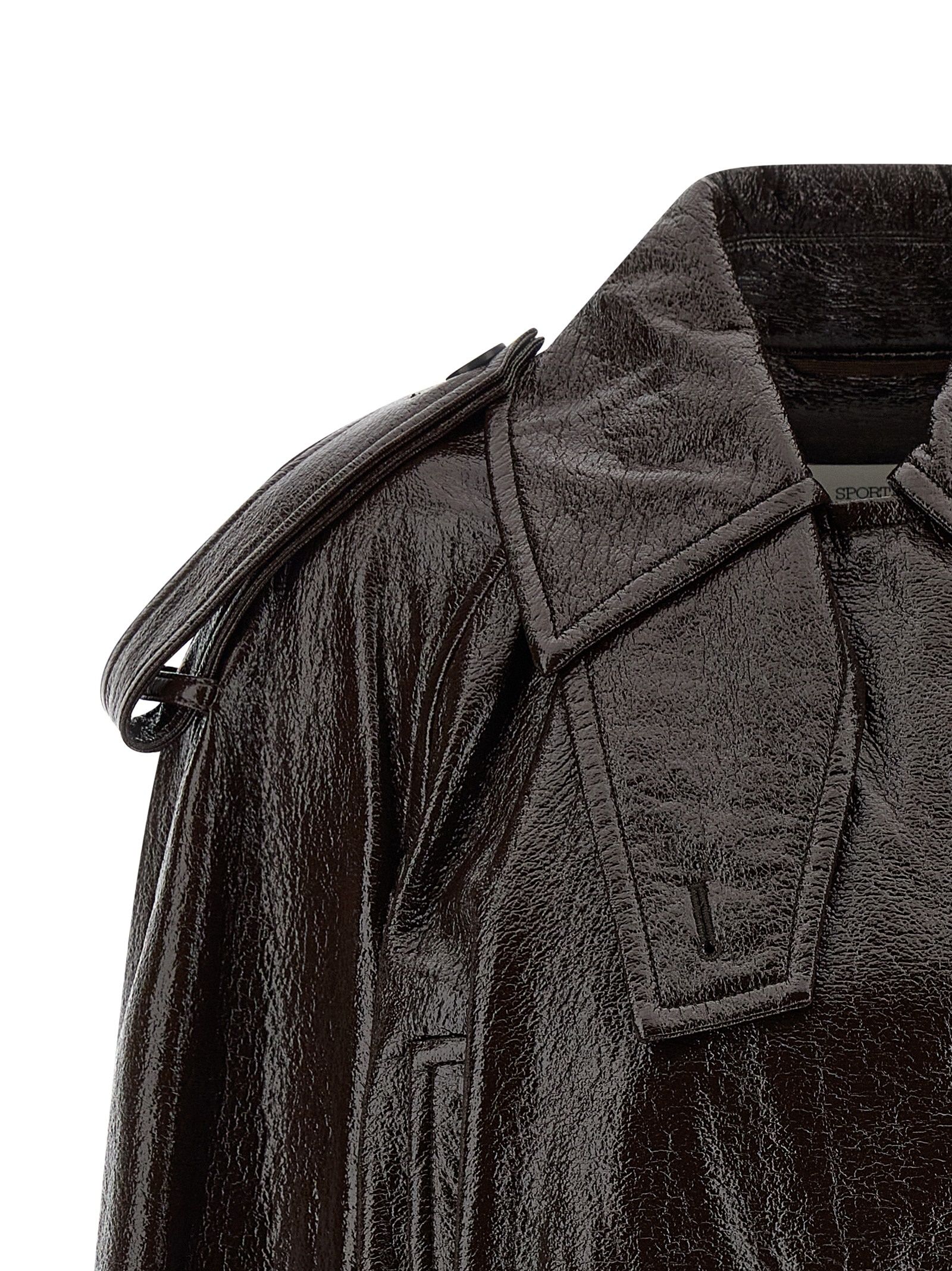 Sportmax Brown Cotton Women's Coat - Sportmax - Modalova