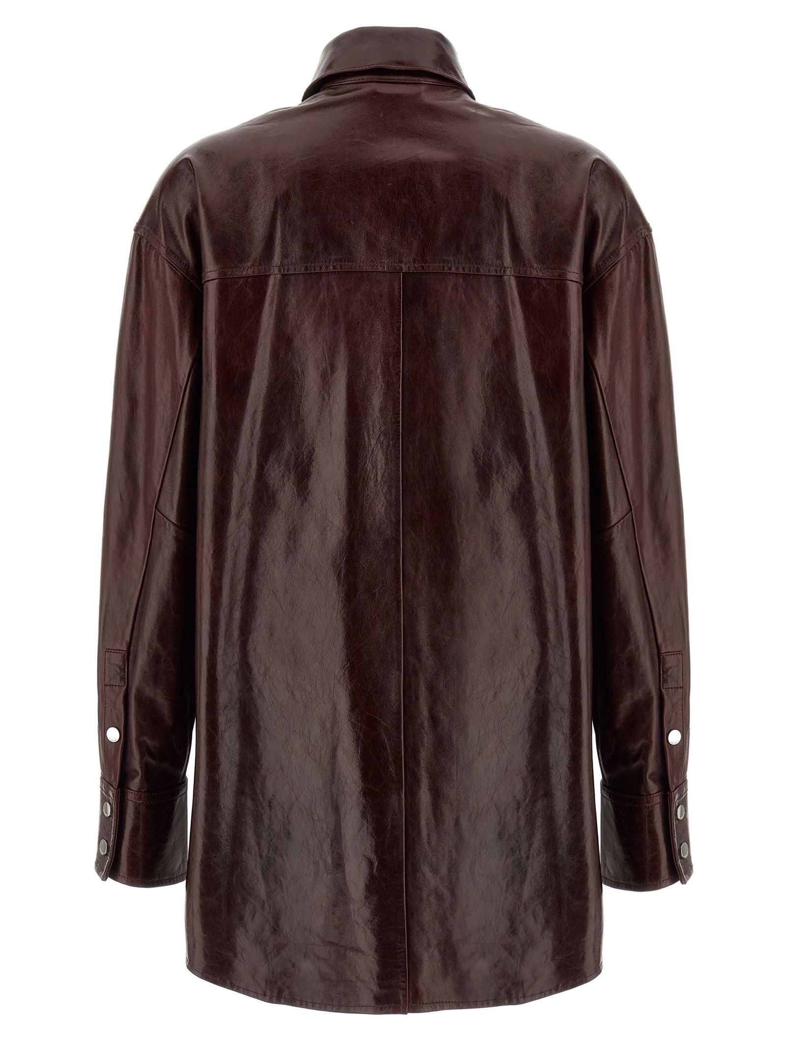 Lamb Leather Women's Blouse - Sportmax - Modalova