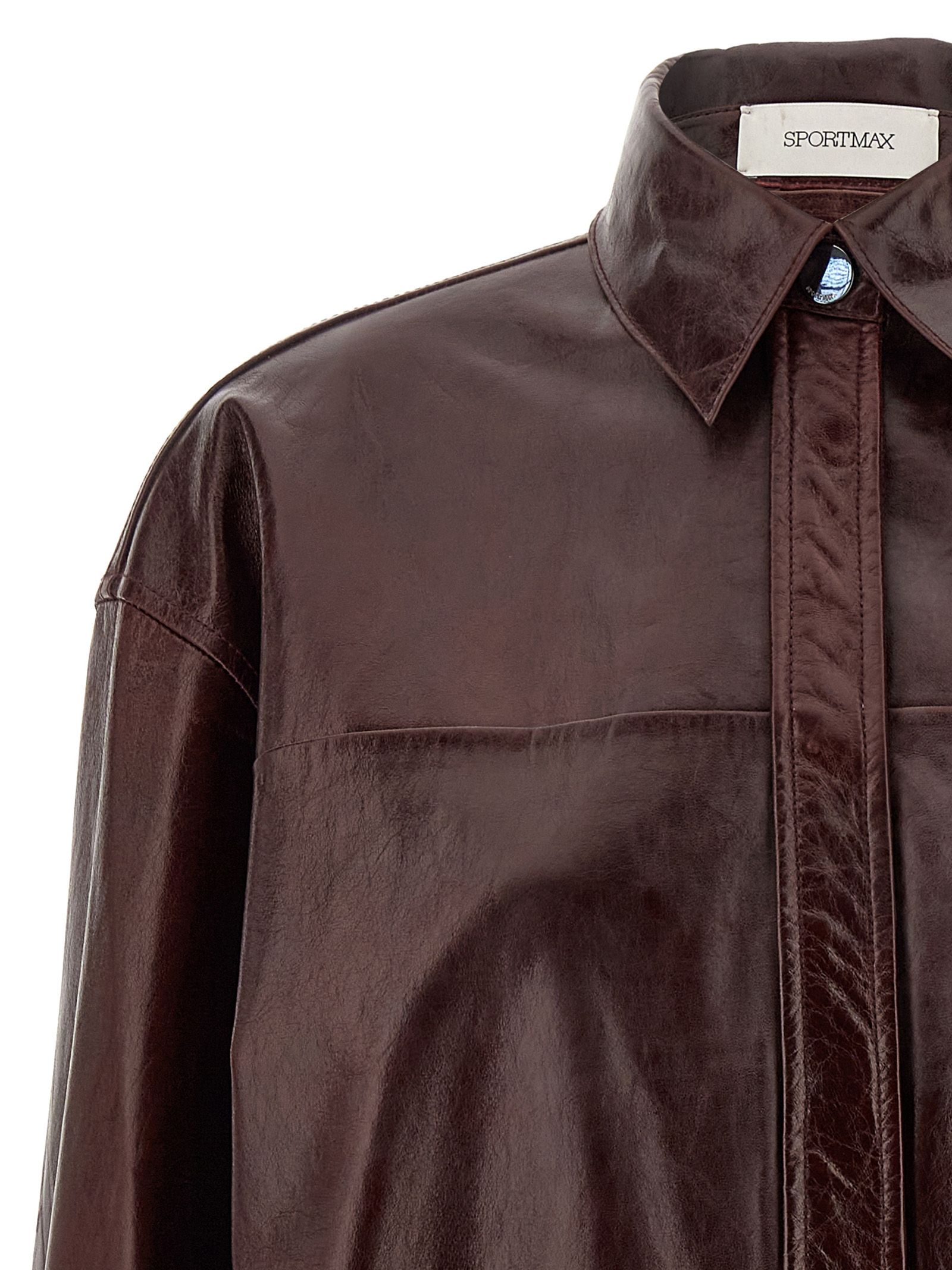 Lamb Leather Women's Blouse - Sportmax - Modalova