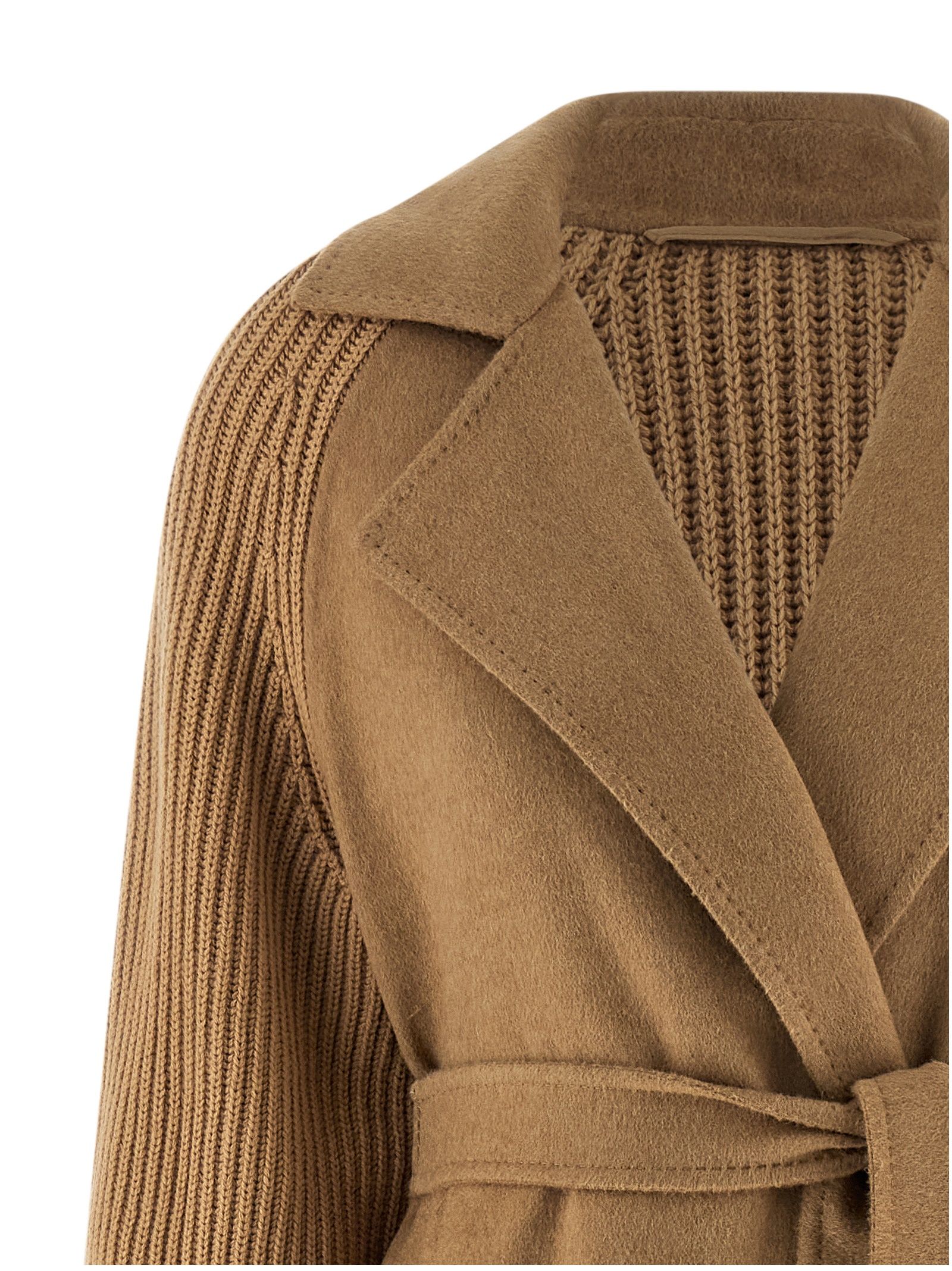 Max Mara Beige Wool Women's Coat - Max Mara - Modalova