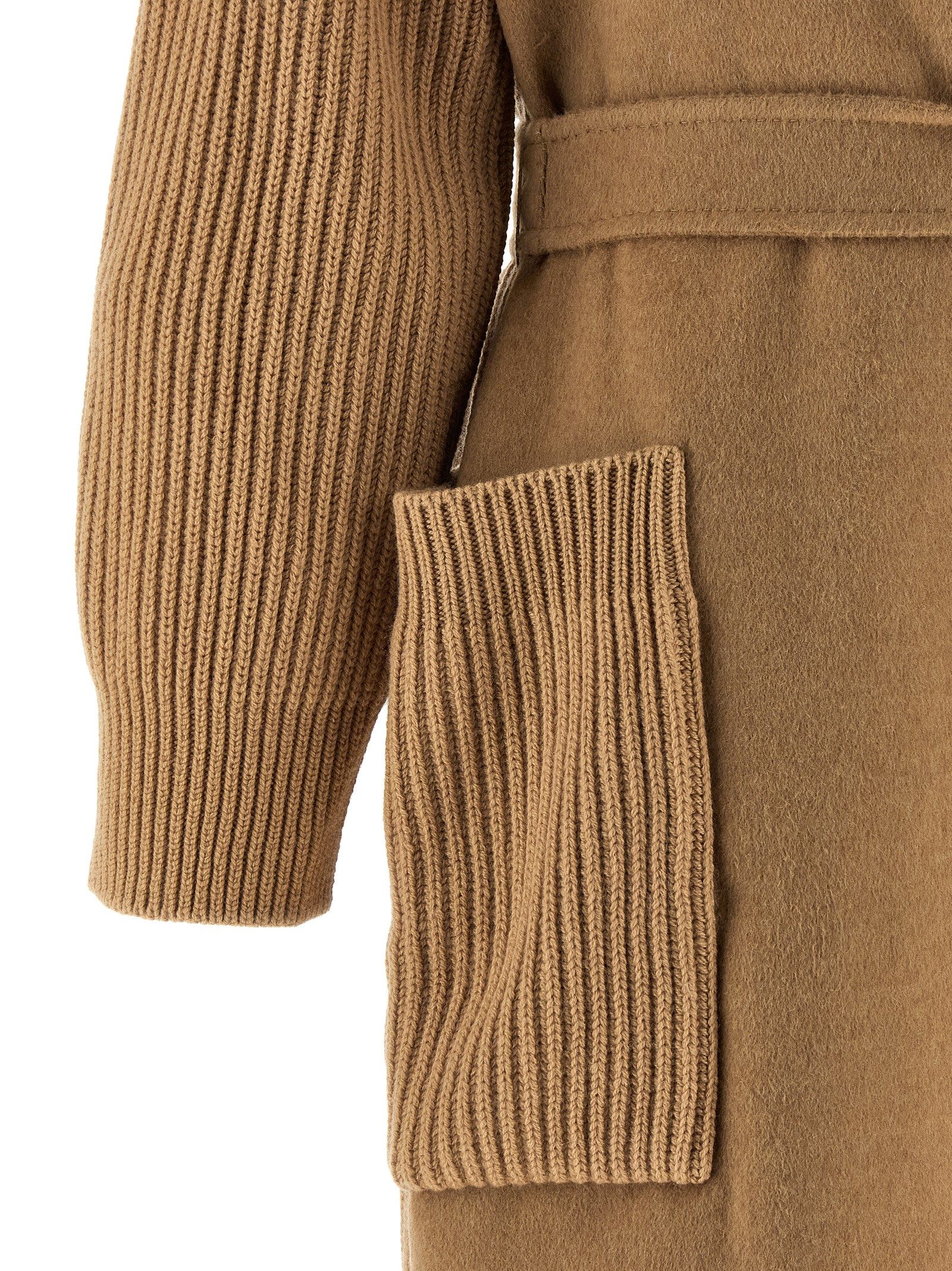 Max Mara Beige Wool Women's Coat - Max Mara - Modalova