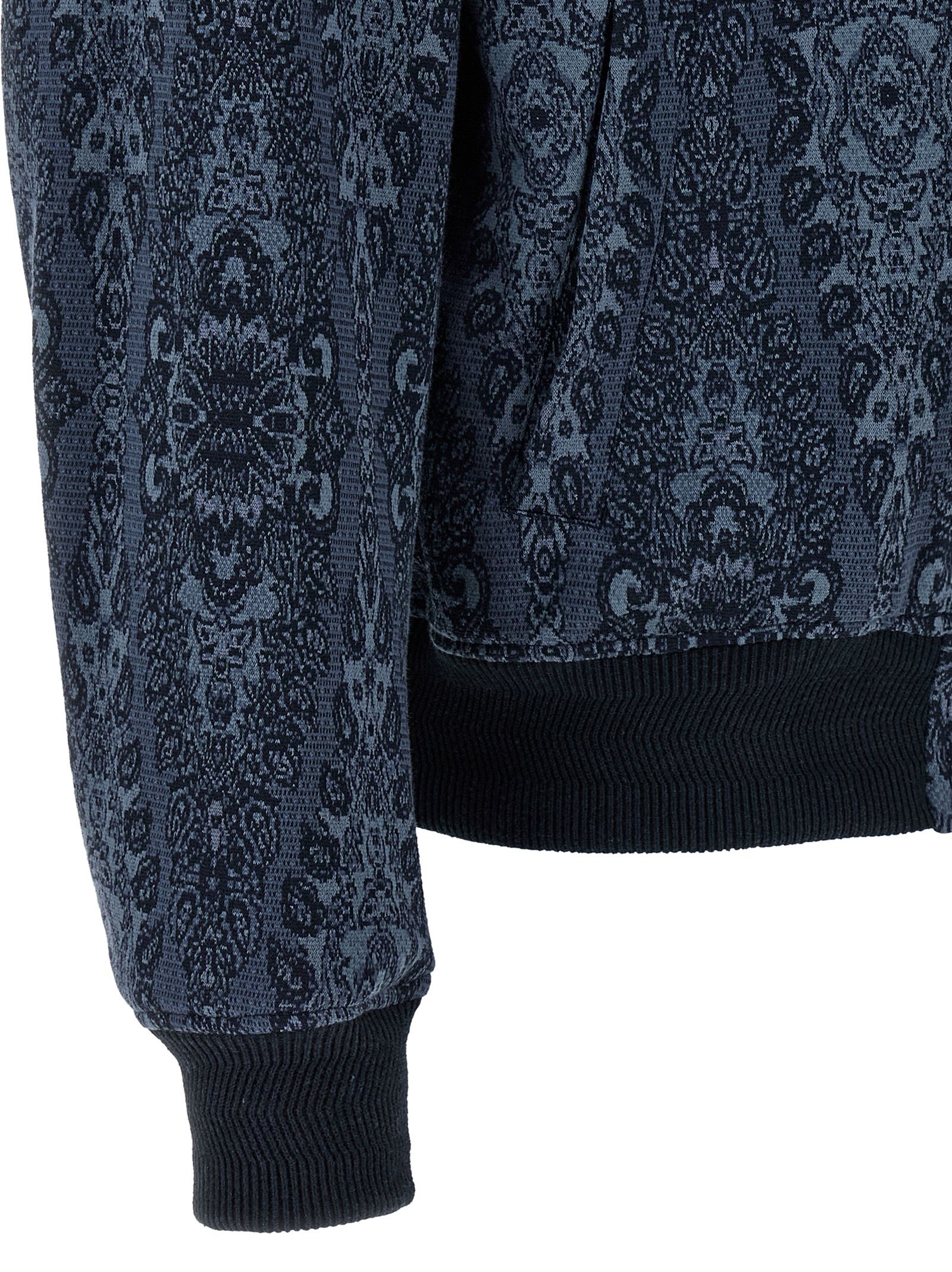 Etro Blue Cotton Men's Bomber - Etro - Modalova