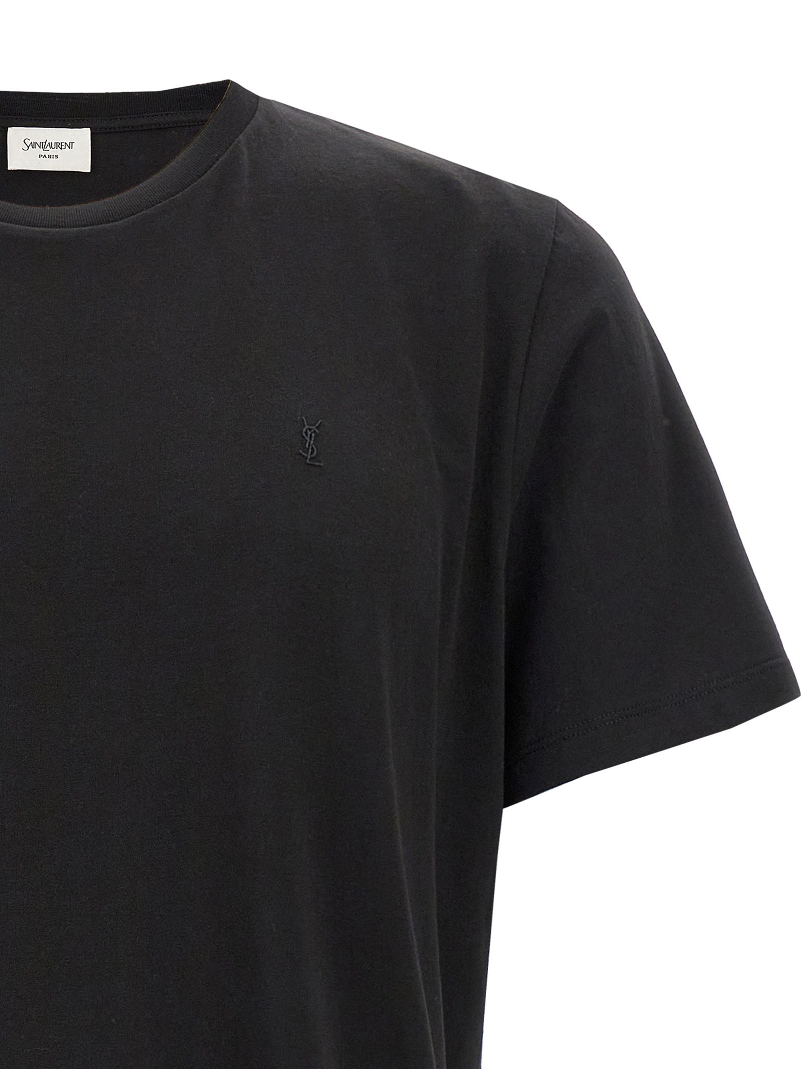 Cotton Men's T-Shirt - Saint Laurent - Modalova