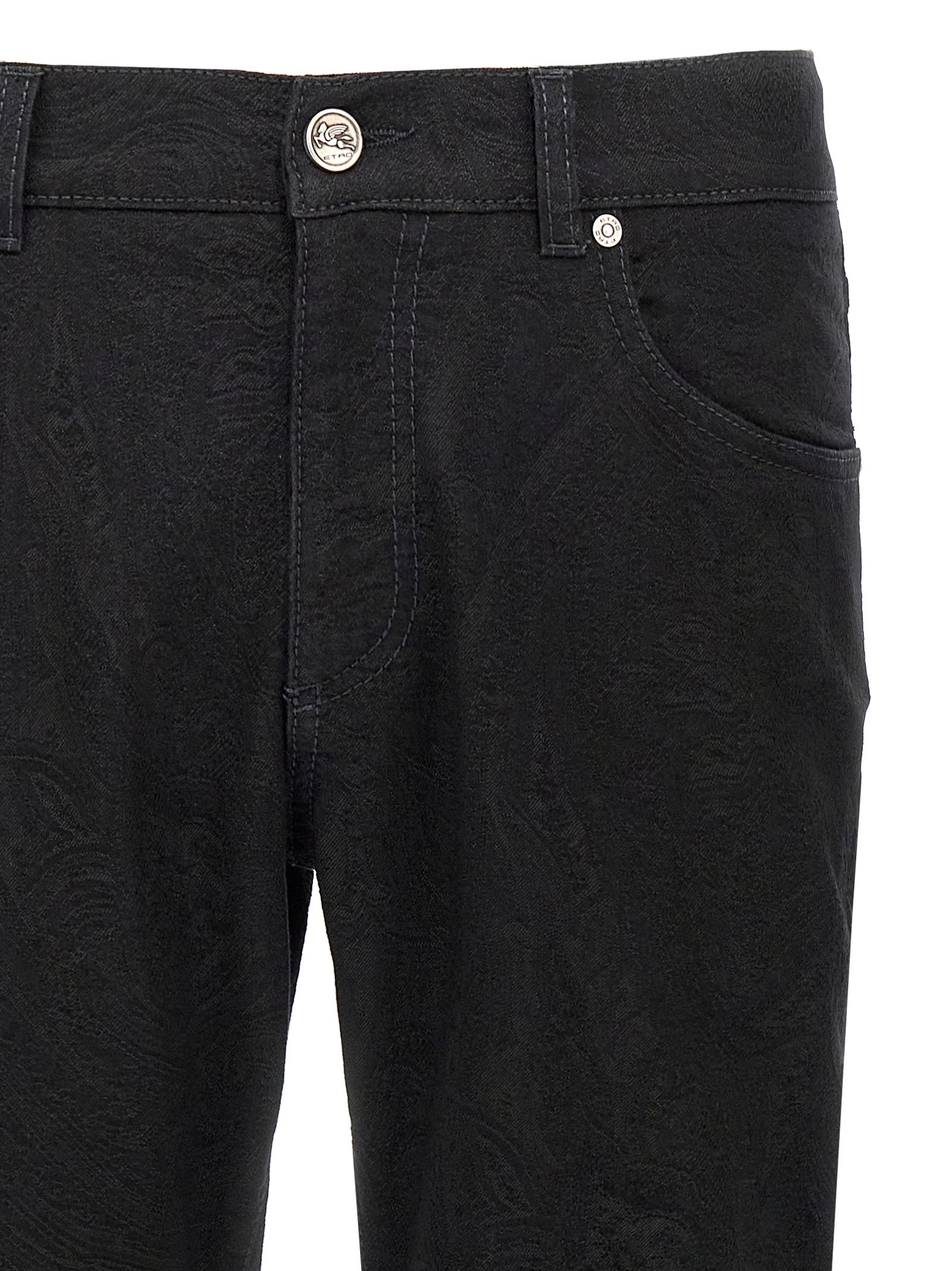 Etro Black Cotton Jeans Men's Denim - Etro - Modalova