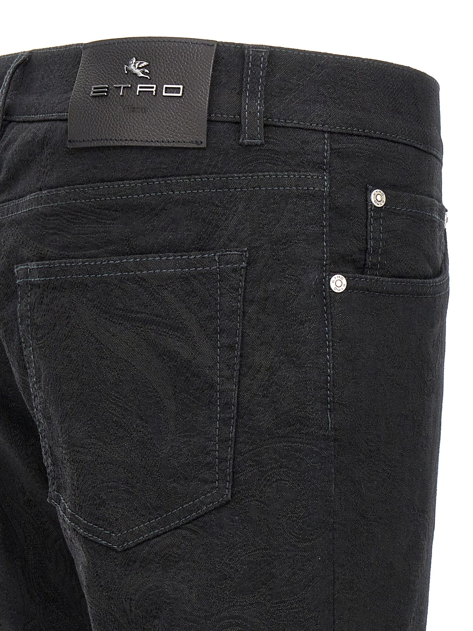 Etro Black Cotton Jeans Men's Denim - Etro - Modalova