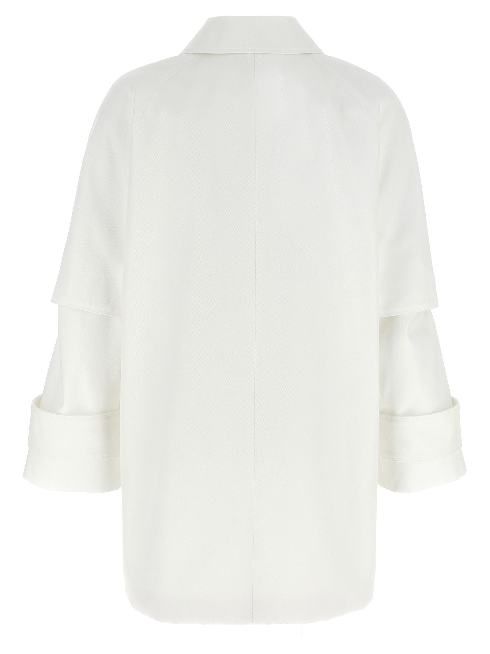 Max Mara White Cotton Women's Coat - Max Mara - Modalova