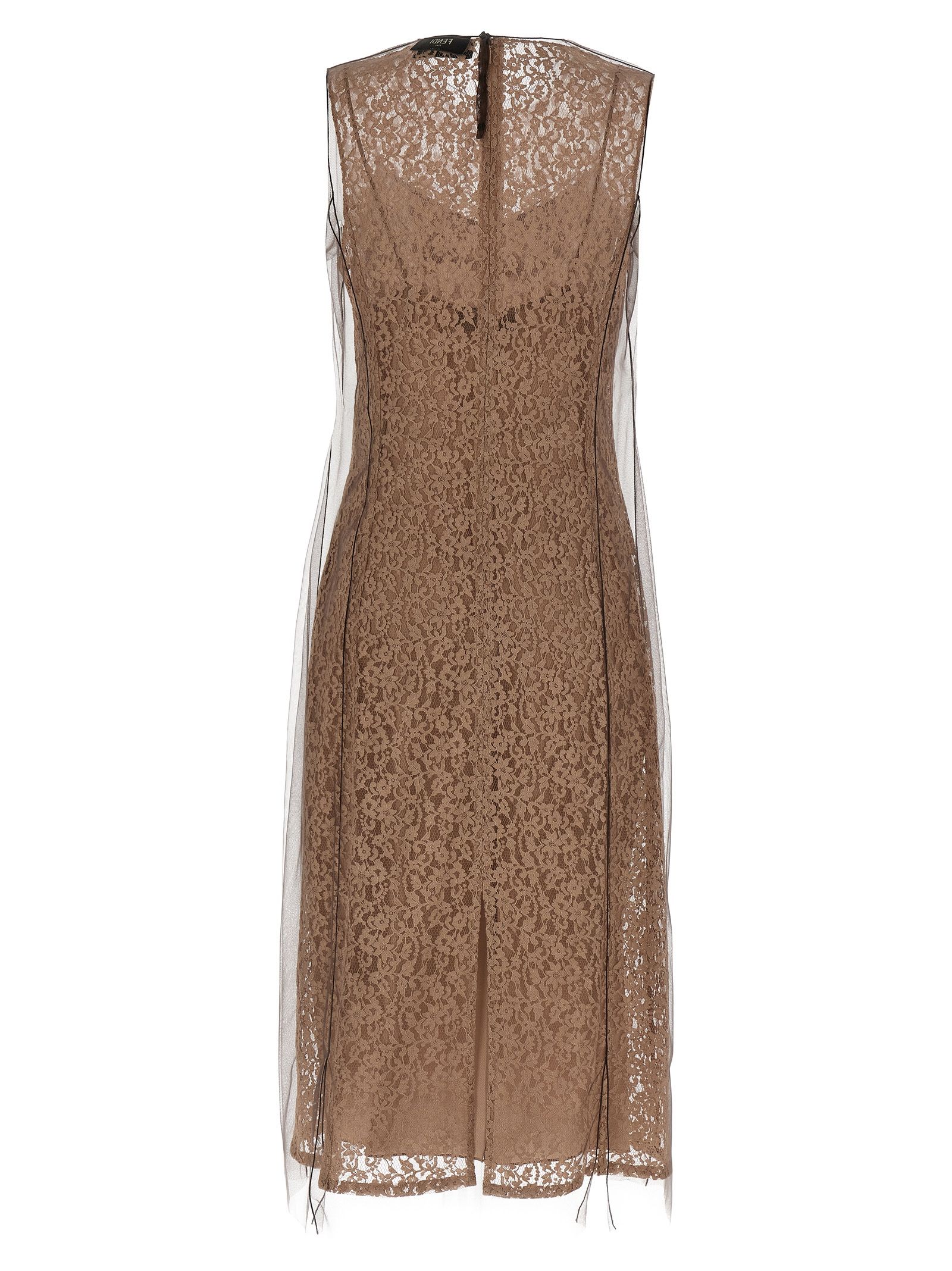 Cotton Midi Women's Dress - Fendi - Modalova