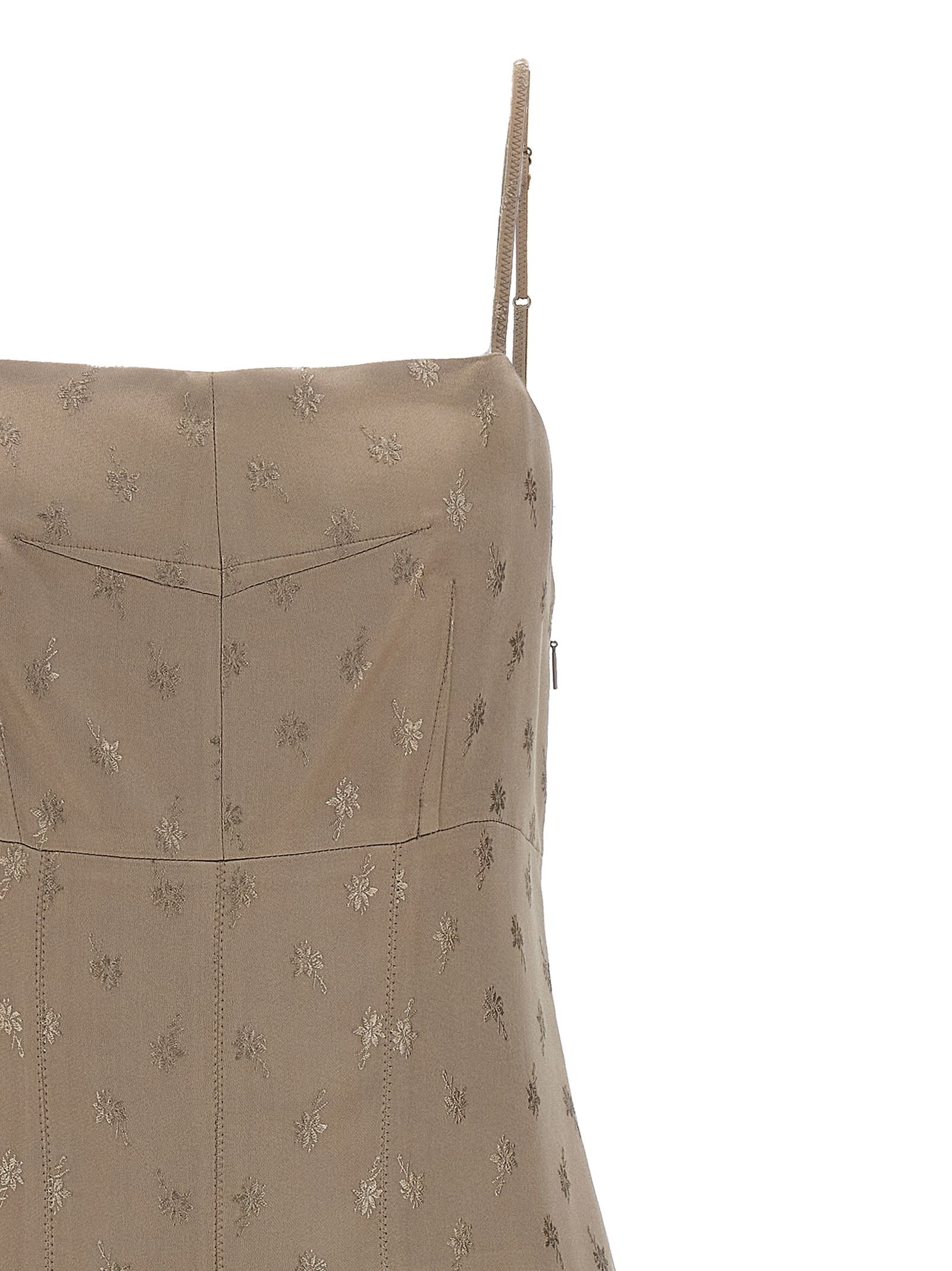 Fendi Gray Silk Midi Women's Dress - Fendi - Modalova