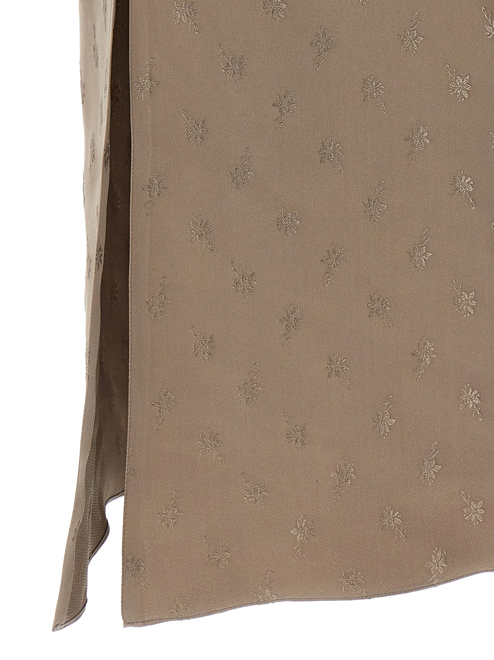 Fendi Gray Silk Midi Women's Dress - Fendi - Modalova
