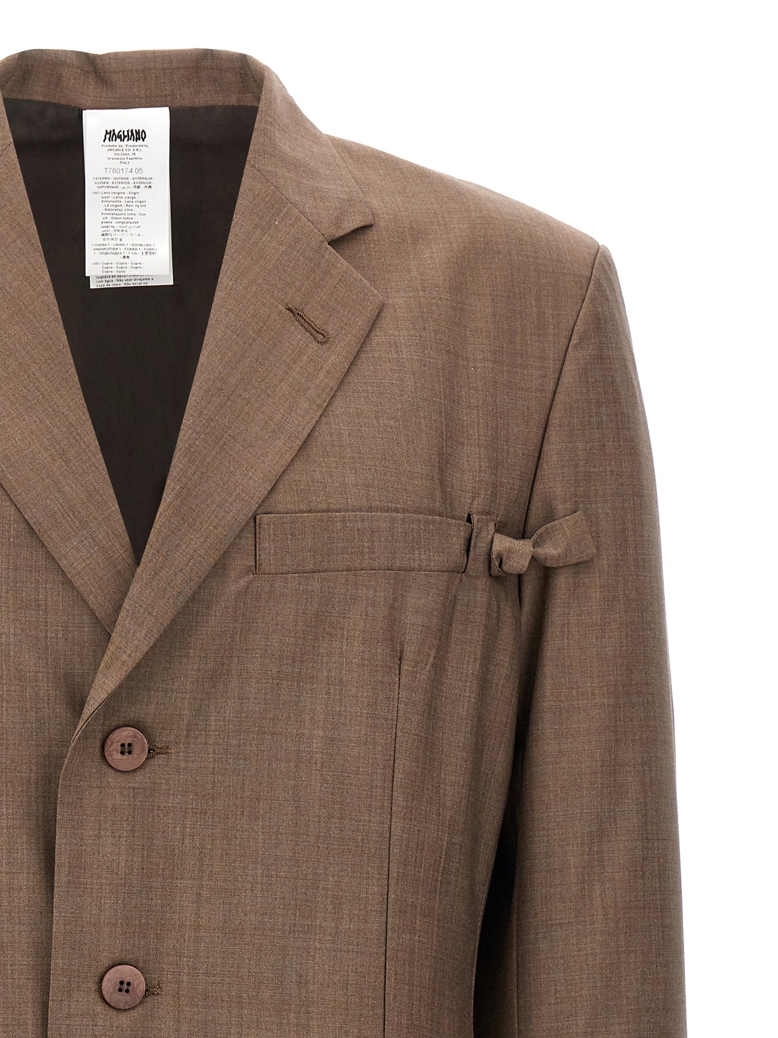 Virgin Wool Men's Blazer - Magliano - Modalova