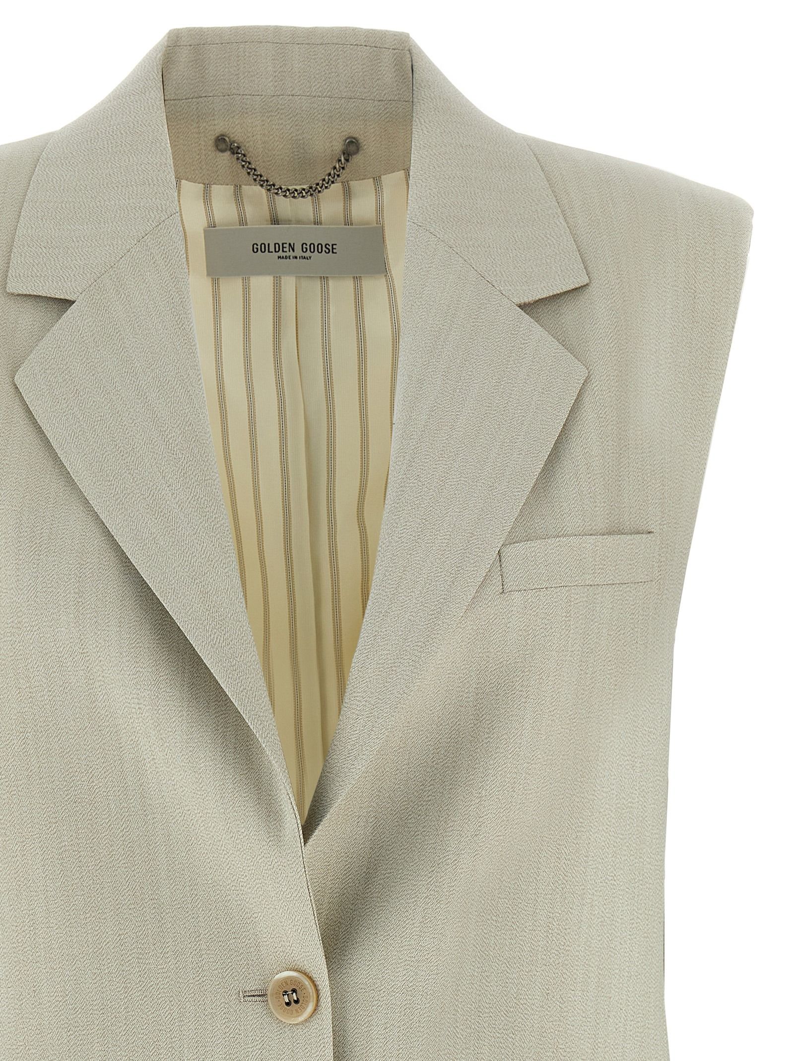 Virgin Wool Sleeveless Women's Jacket - Golden Goose - Modalova