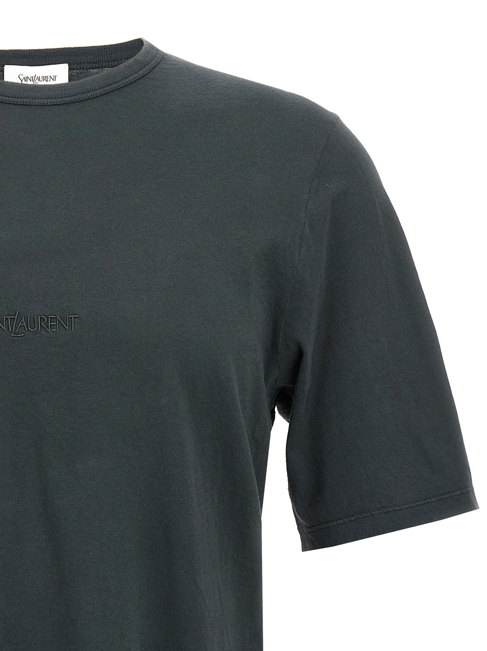Cotton Men's T-Shirt - Saint Laurent - Modalova