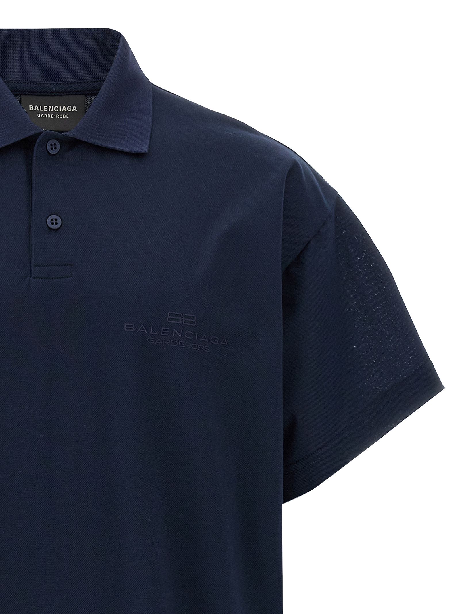 Cotton Polo Men's Shirt - Balenciaga - Modalova