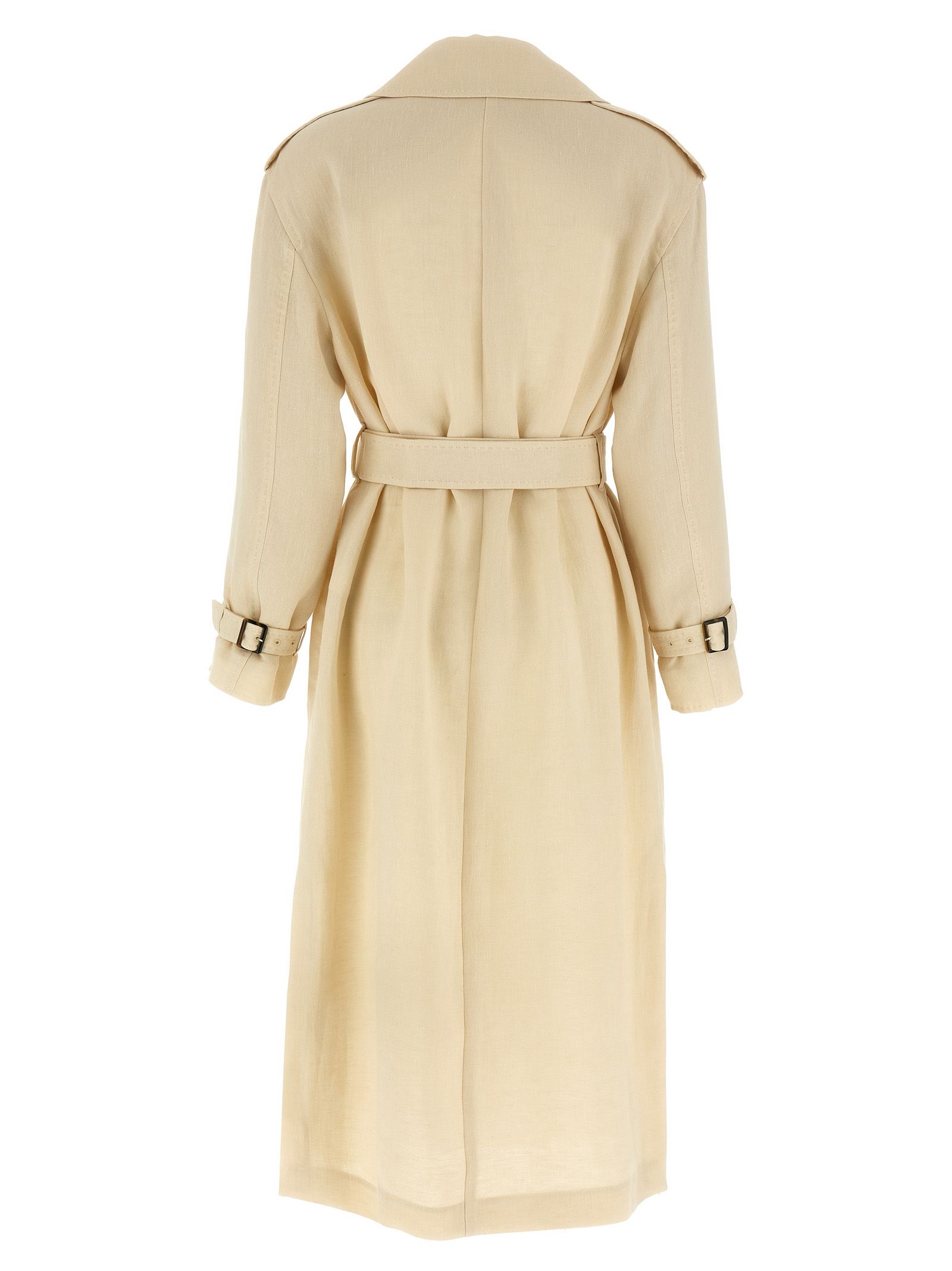 Max Mara Beige Flax Women's Coat - Max Mara - Modalova