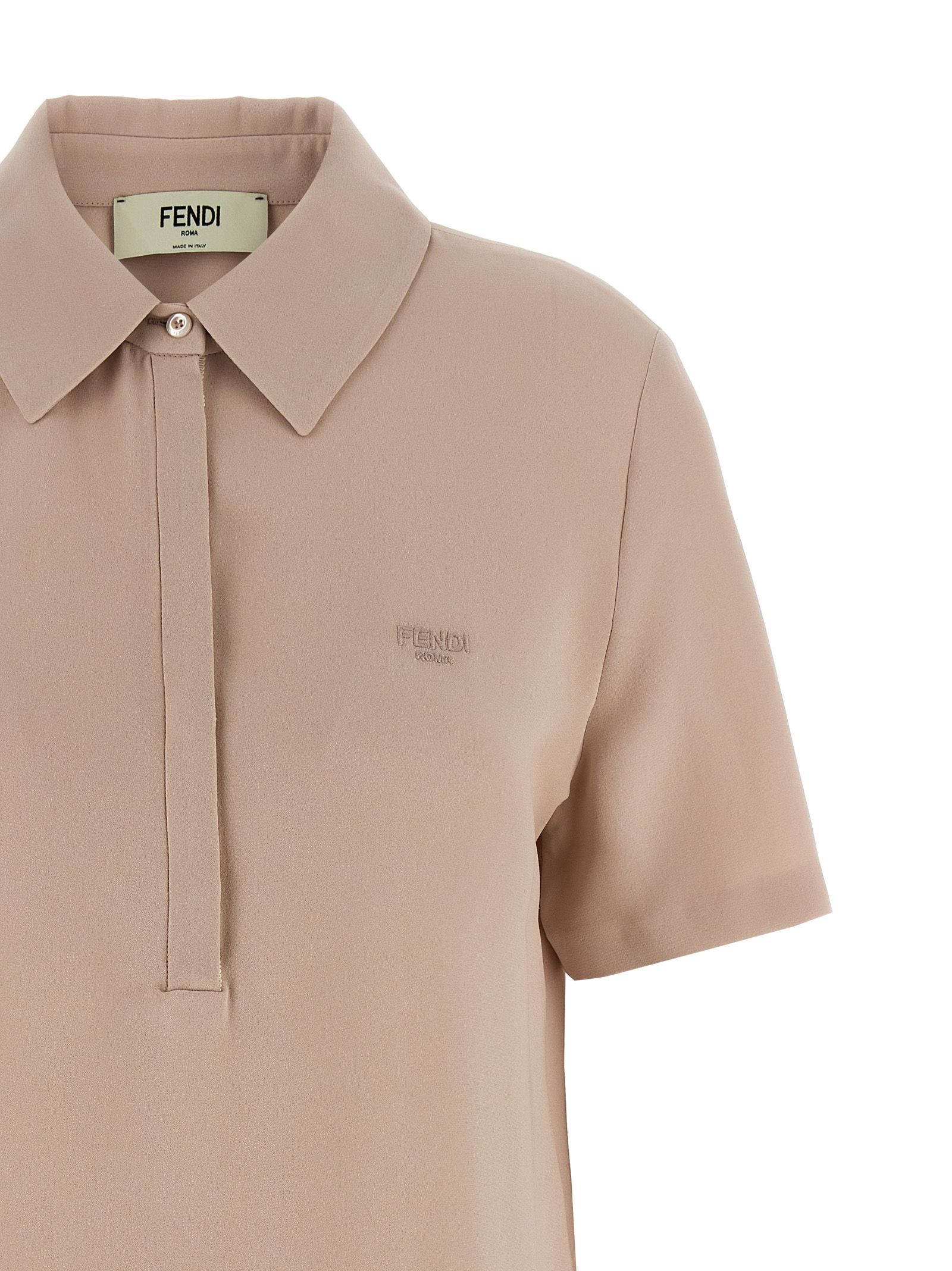 Silk Polo Women's Shirt - Fendi - Modalova