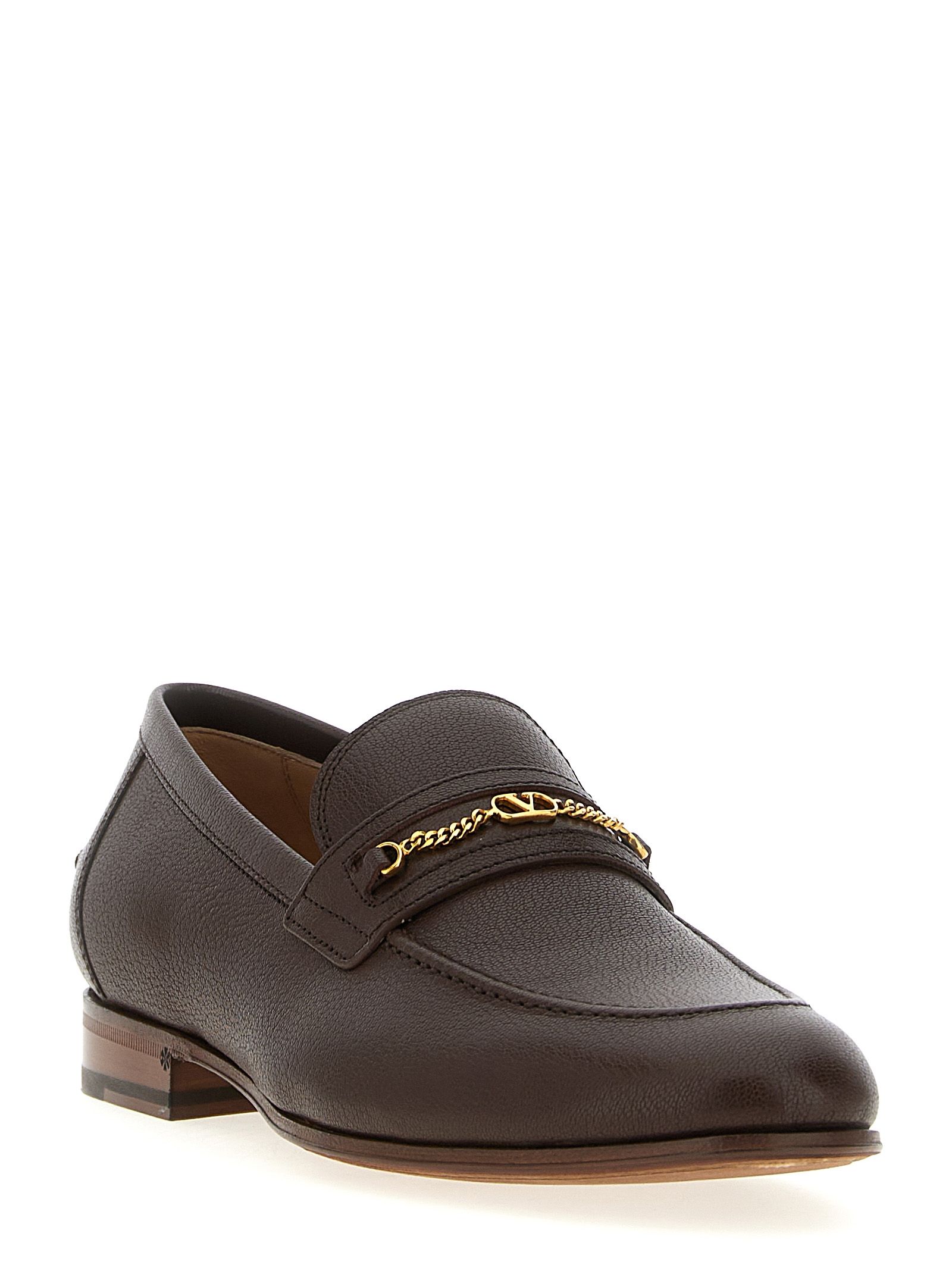 Goatskin Slip-On Men's Loafers - Valentino Garavani - Modalova