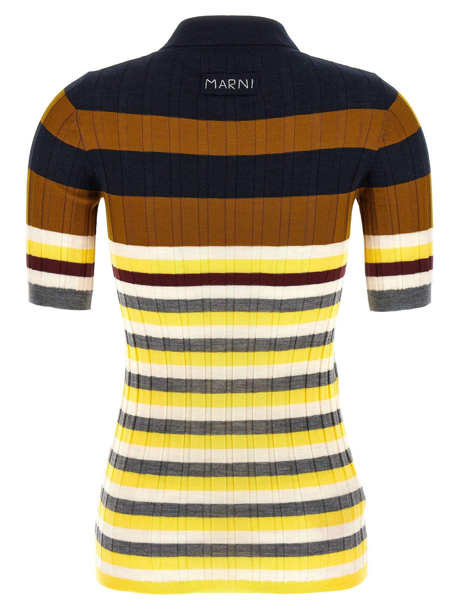 Virgin Wool Polo Women's Shirt - Marni - Modalova
