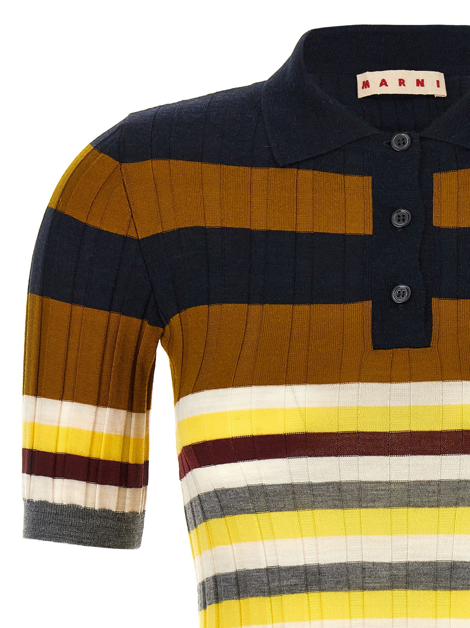 Virgin Wool Polo Women's Shirt - Marni - Modalova