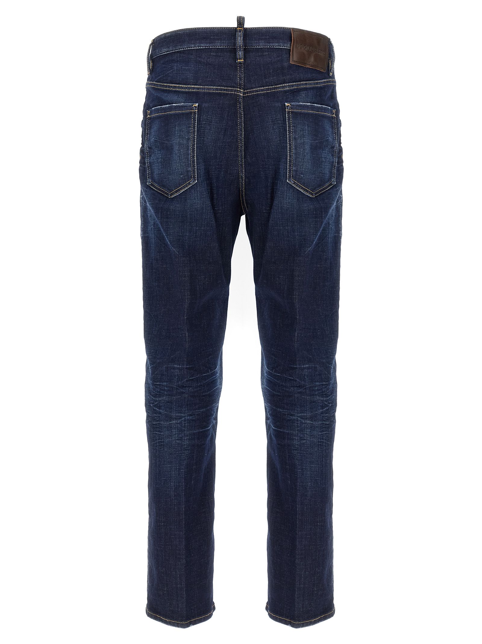Cotton Straight-Leg Men's Jeans - Dsquared² - Modalova