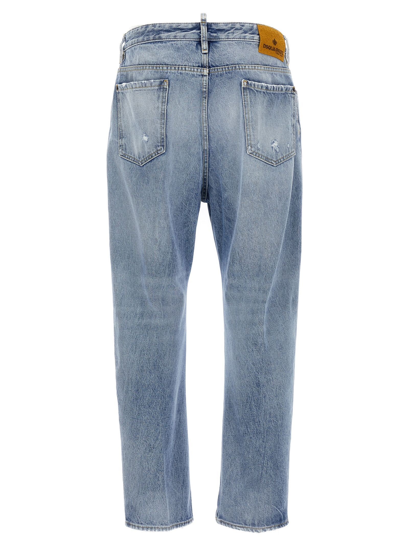 Cotton Relaxed Fit Men's Jeans - Dsquared² - Modalova